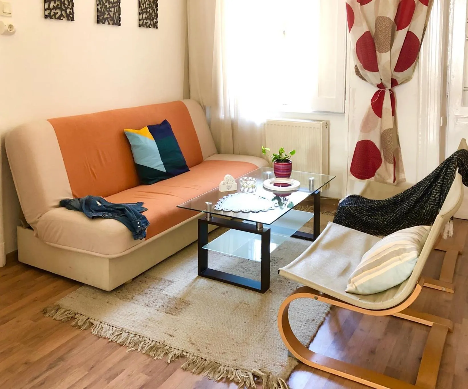 Seating area in Zen Hostel by Central Market