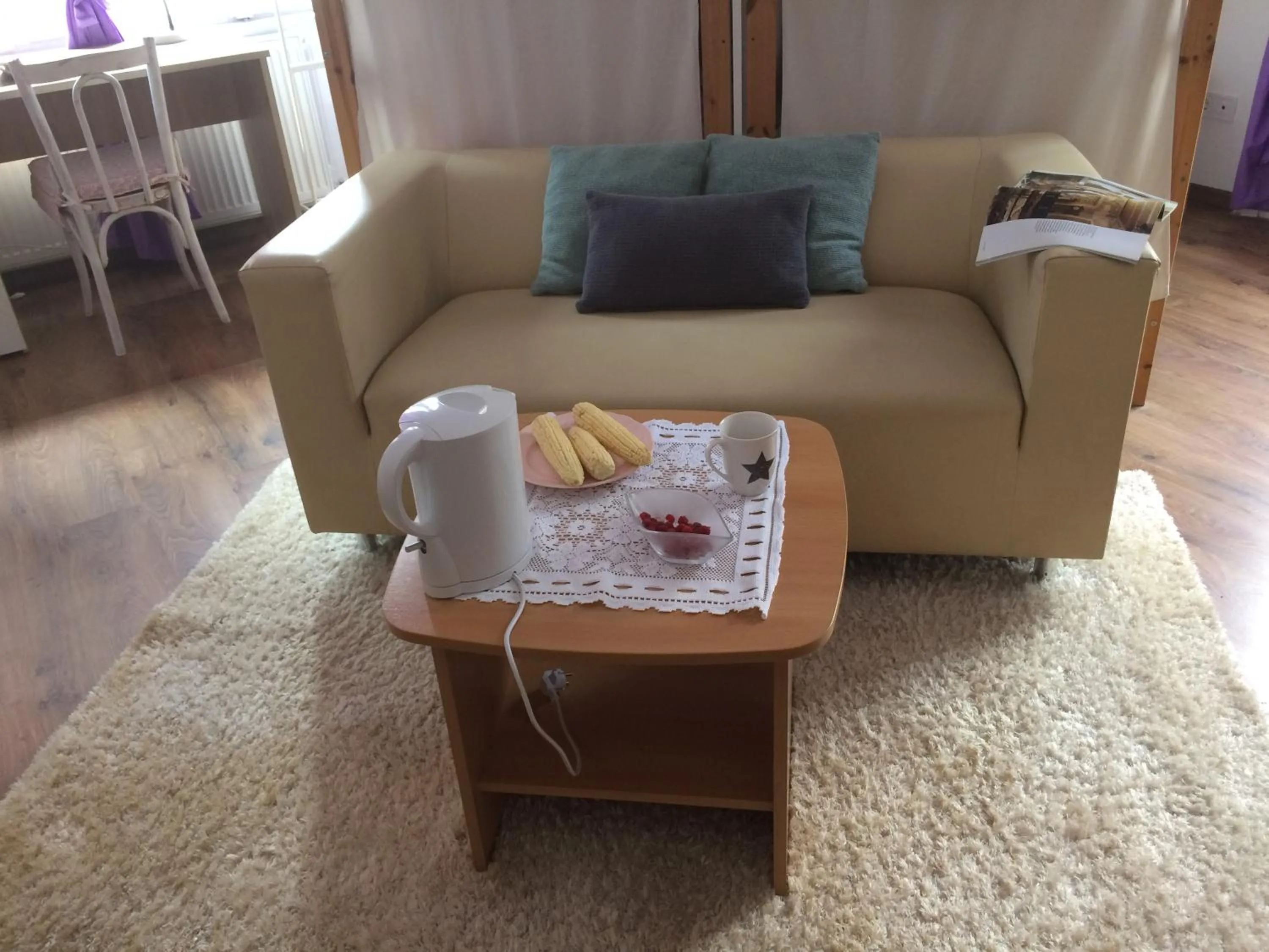 Seating area in Zen Hostel by Central Market