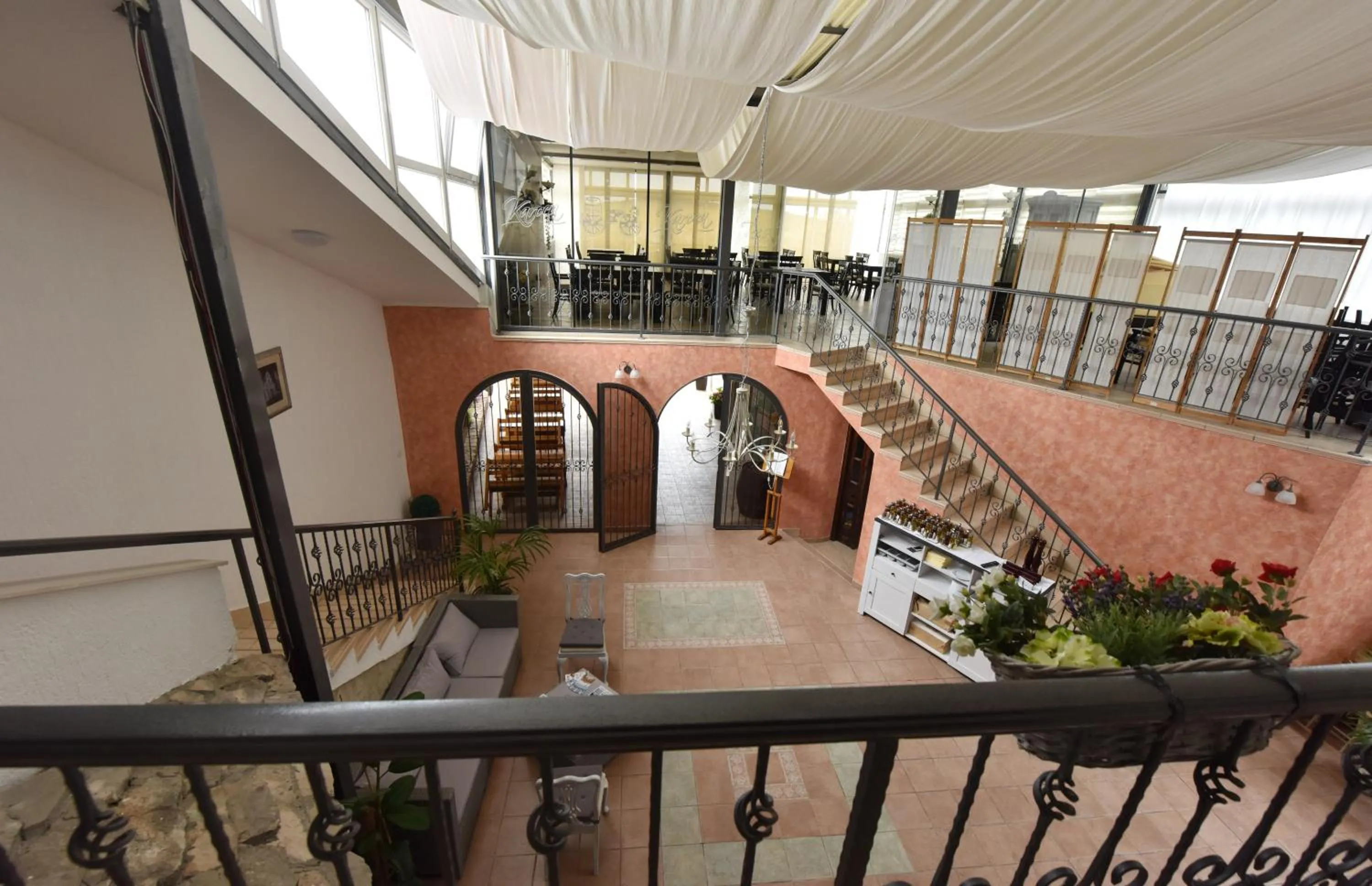 Bird's eye view in Pansion Karoca