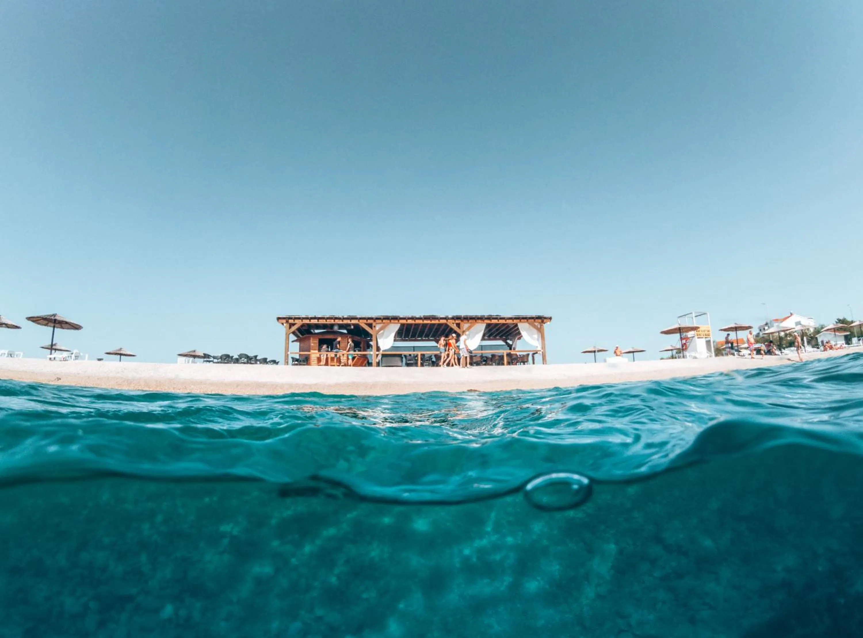 Beach in Pansion Karoca