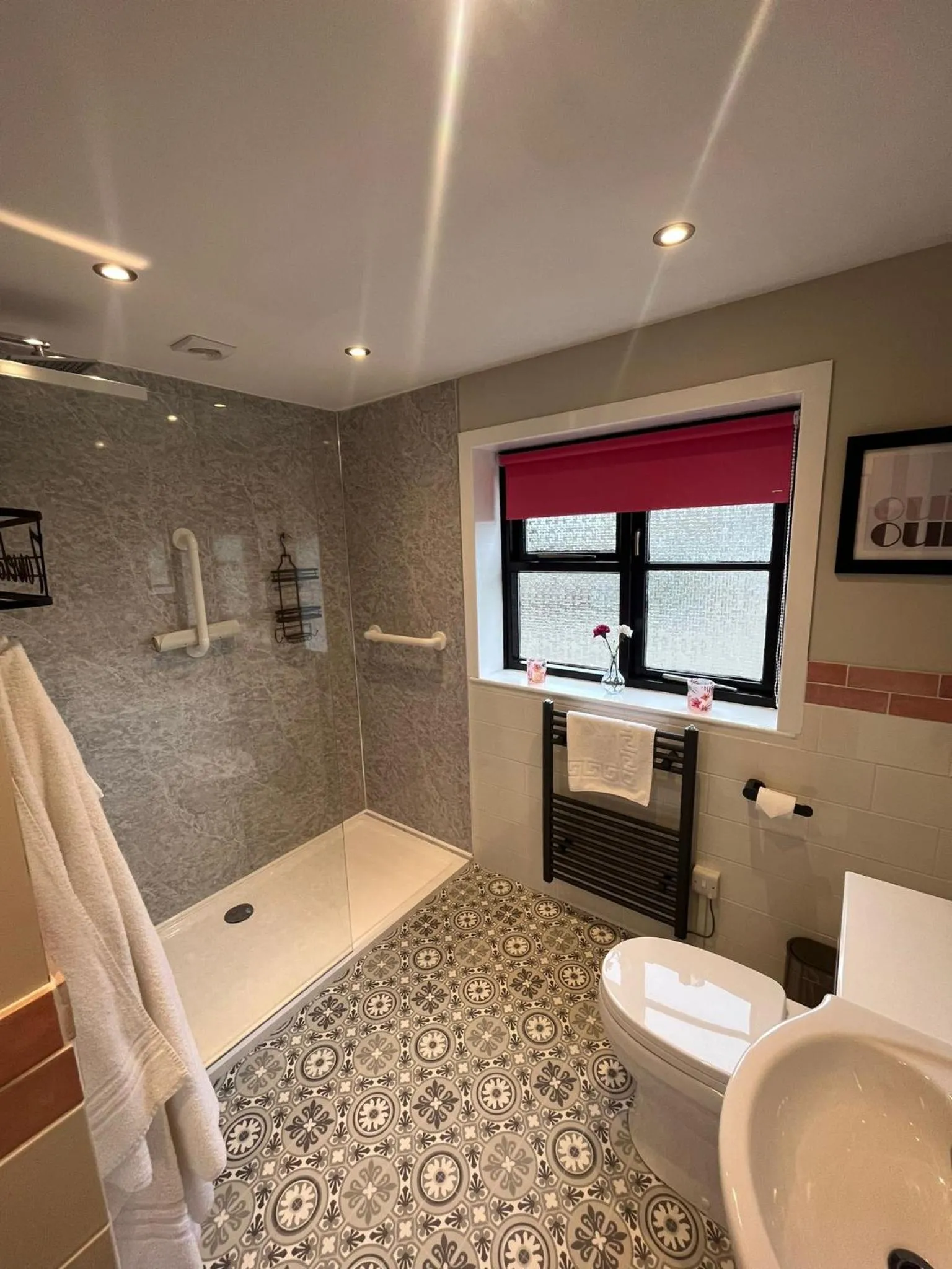Shower in Oaklodge House