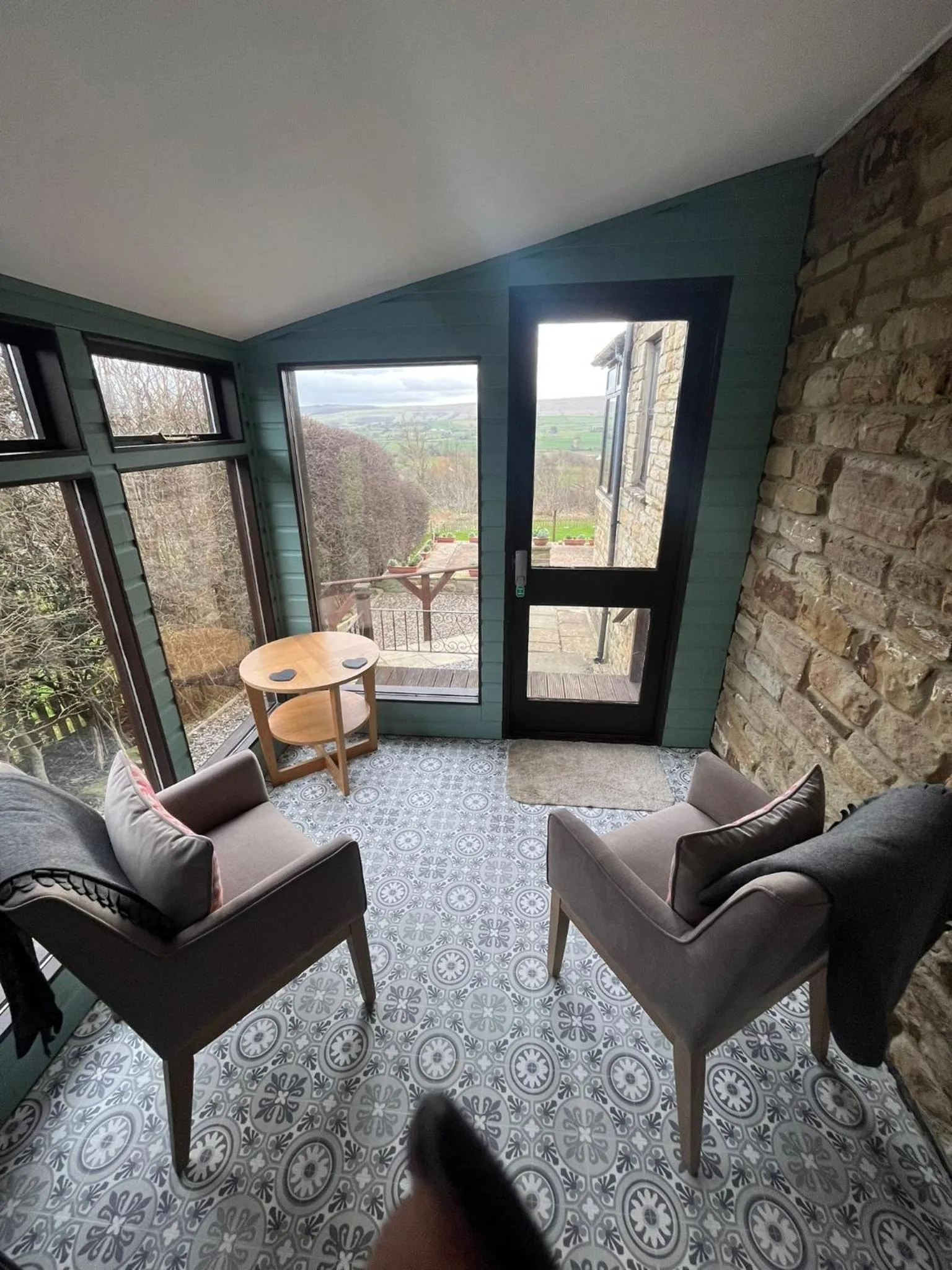 Seating area in Oaklodge House