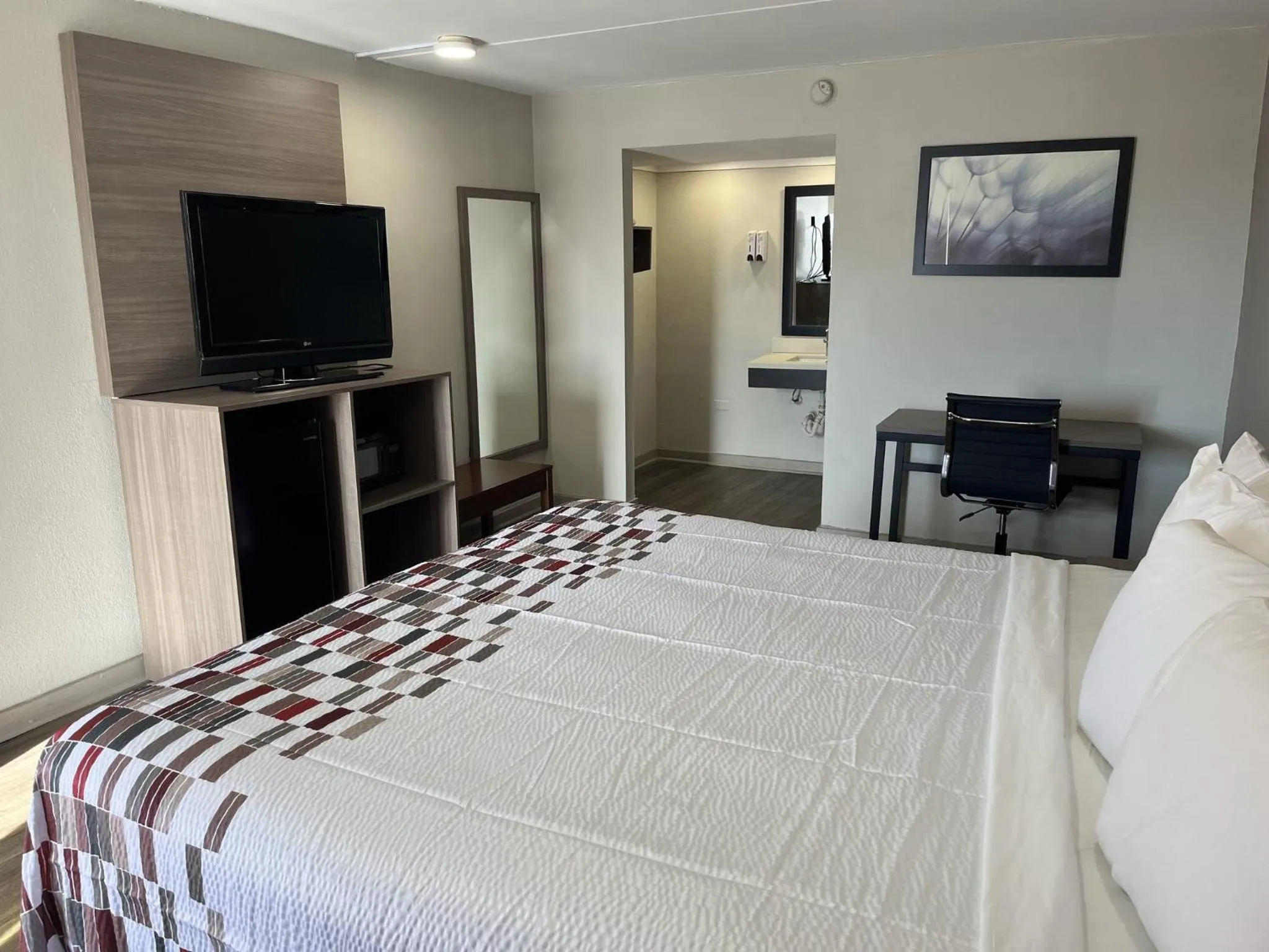 Photo of the whole room, Bed in Red Roof Inn Greenville, NC