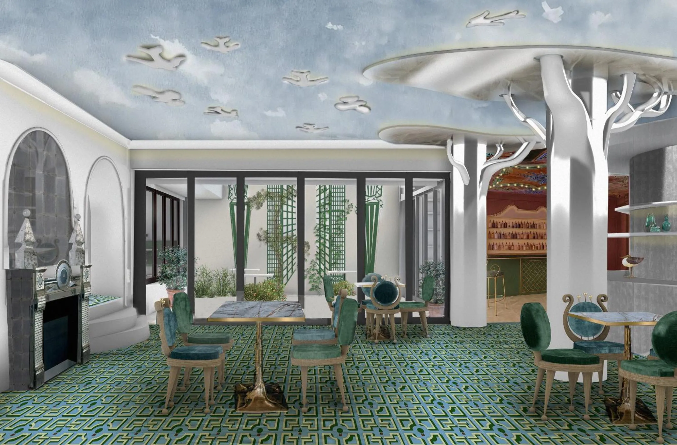 Lounge or bar in Hôtel Le Magnifique Ex Hôtel Le M