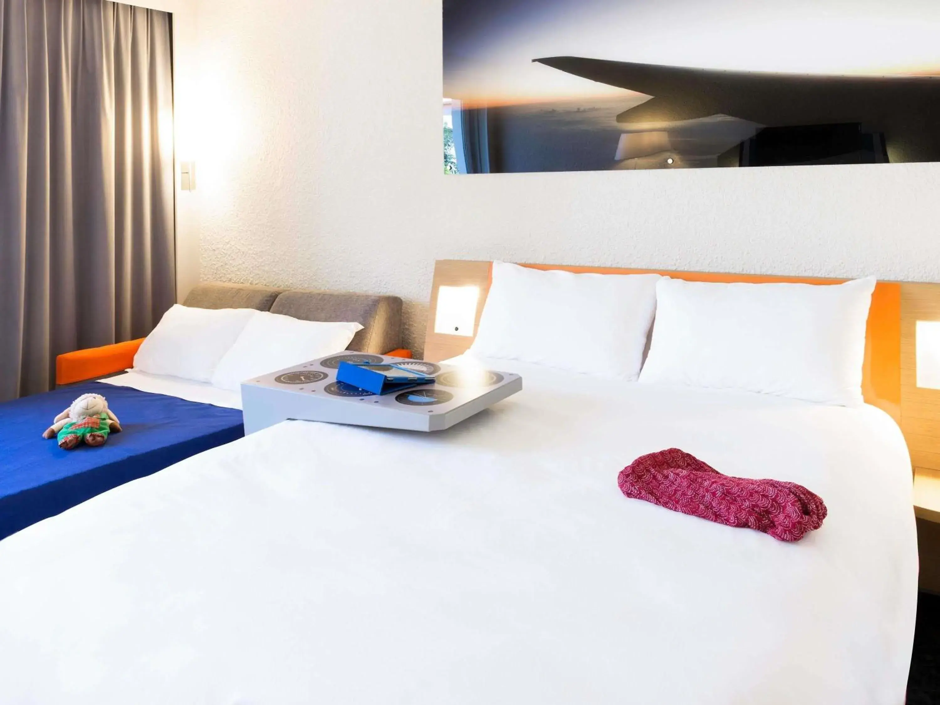 Standard Family Room with One Double Bed and Sofa Bed in ibis Styles Marseille Aéroport Standard Family Room with One Double Bed and Sofa Bed in ibis Styles Marseille Aéroport