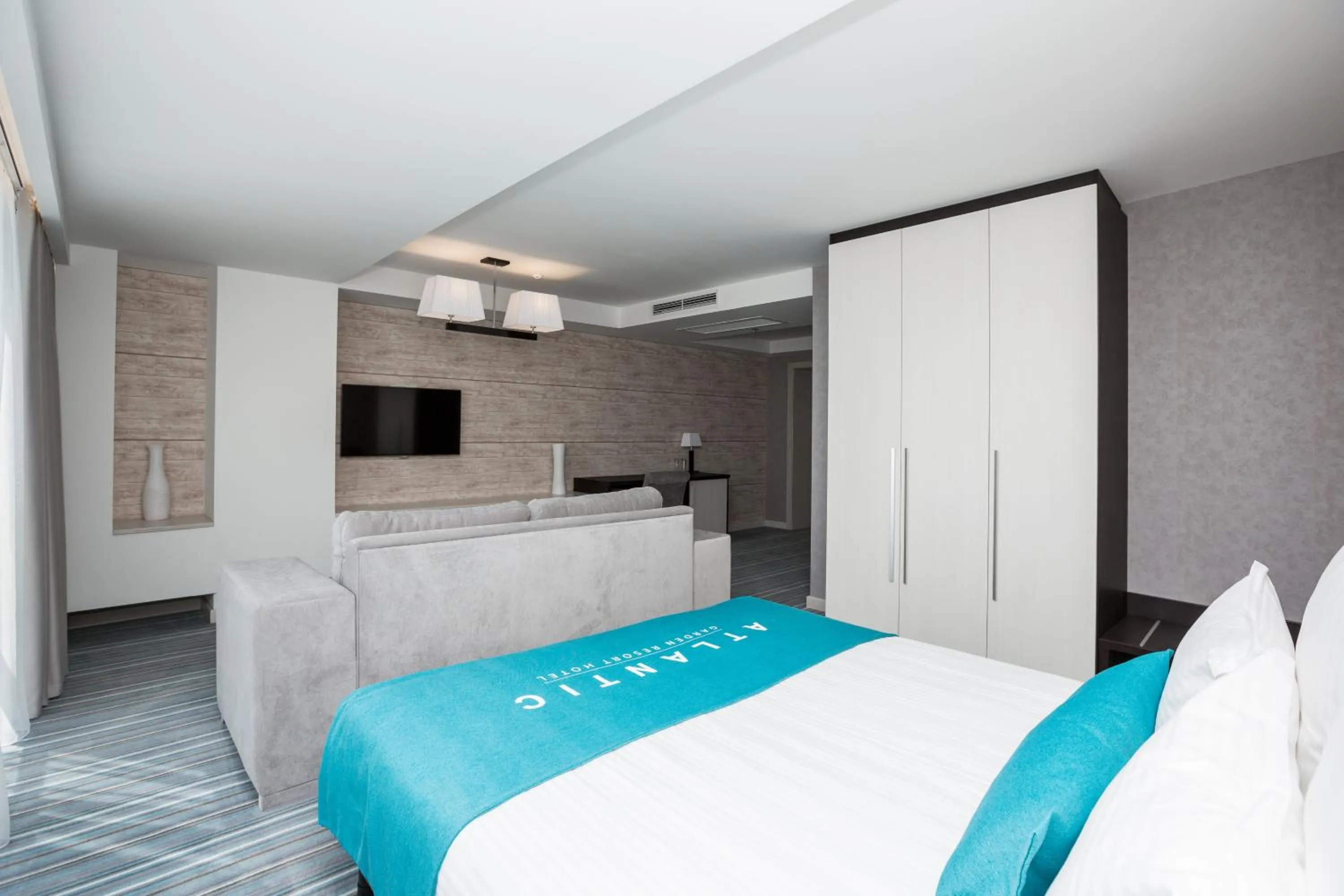 Bed in Atlantic Garden Resort