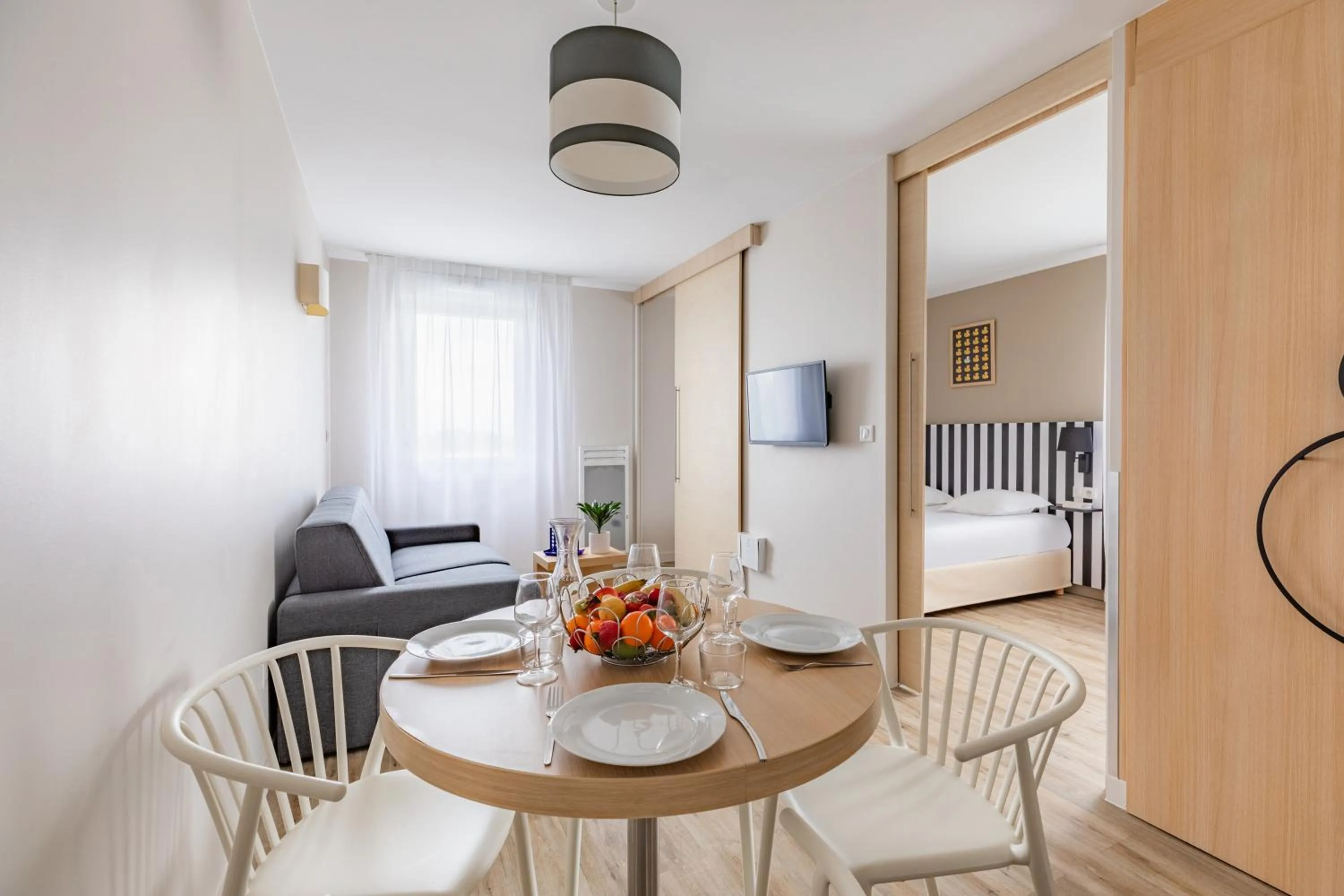 Bedroom in Appart'City Classic Reims Parc des Expositions