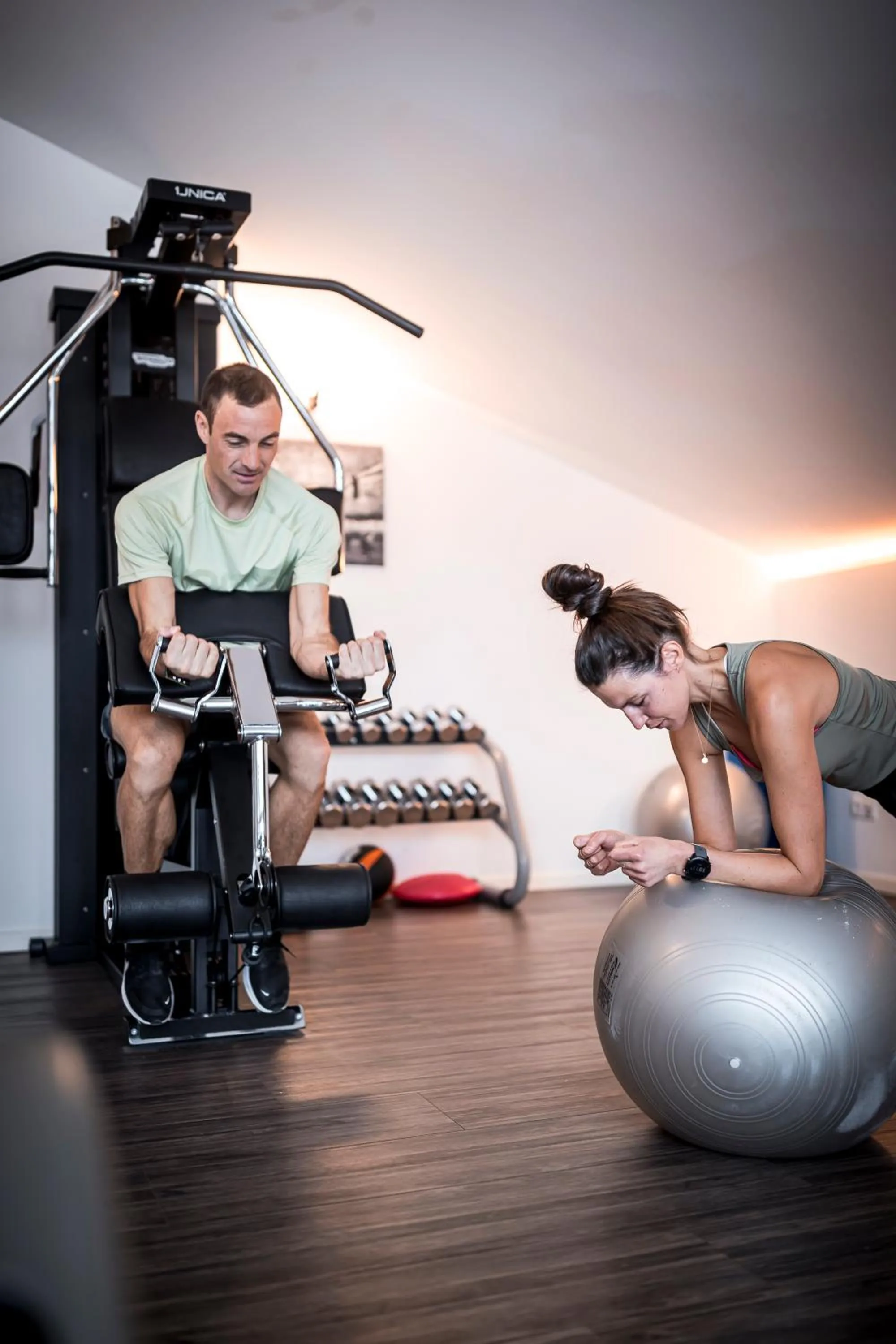 Fitness centre/facilities in Hotel Alpenhof