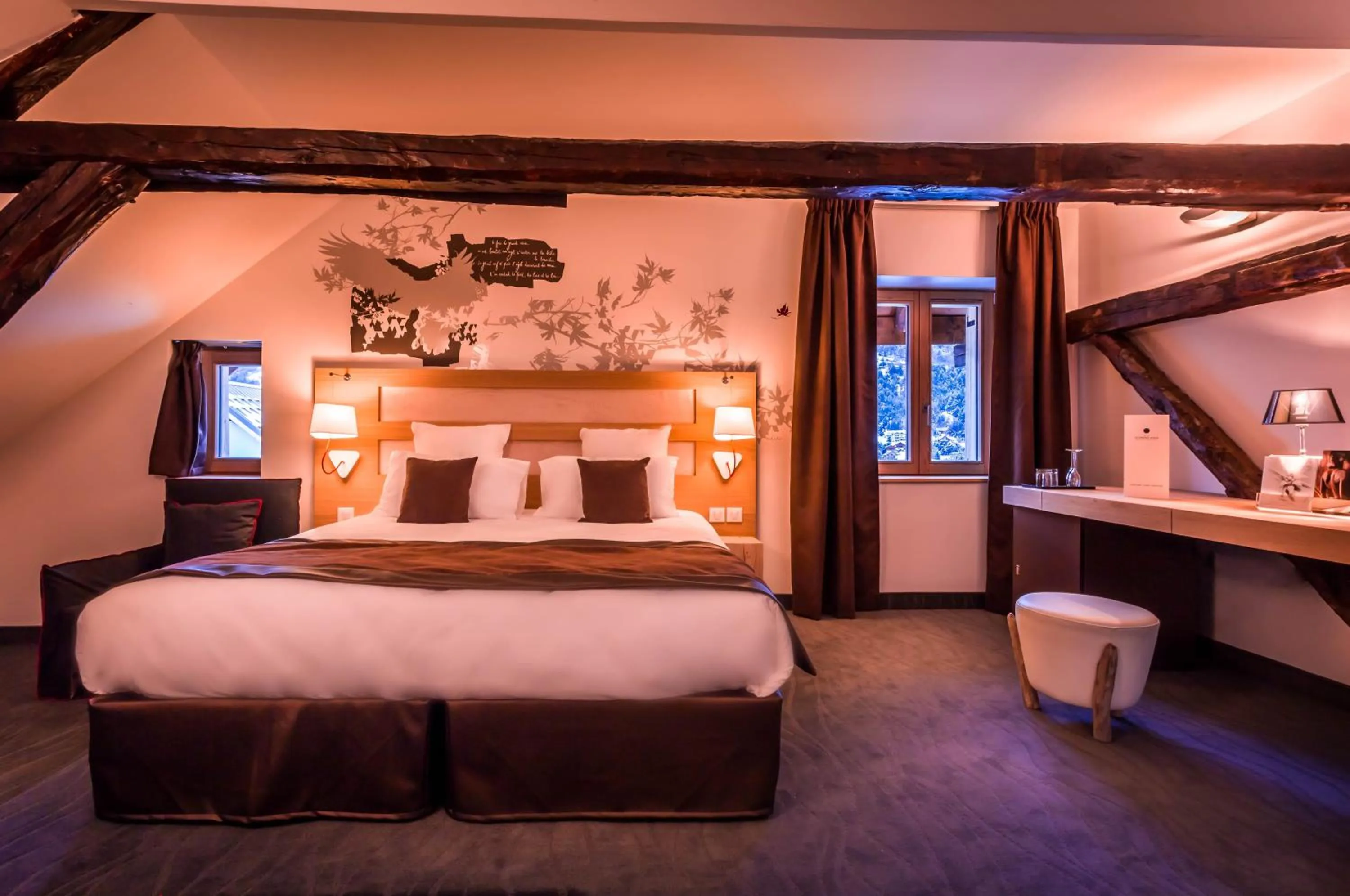 Photo of the whole room, Bed in Le Grand Aigle Hotel & Spa****