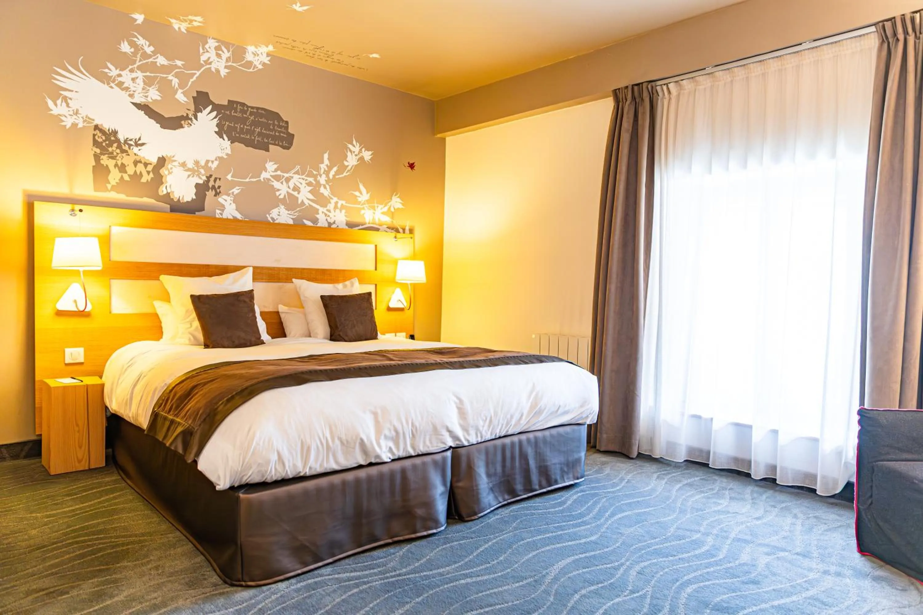 Bed in Le Grand Aigle Hotel & Spa****