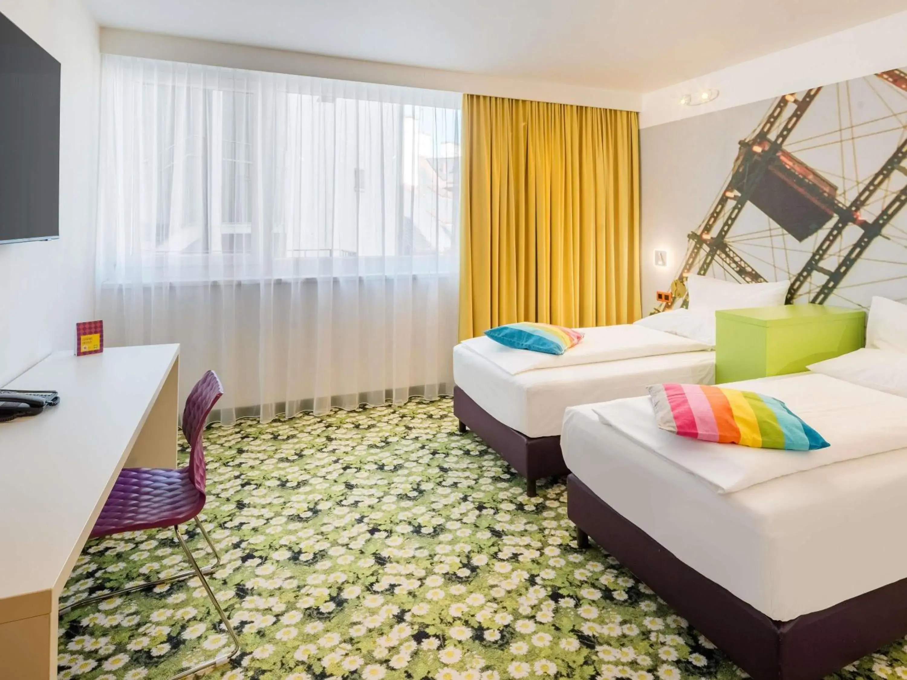Bedroom, Bed in Ibis Styles Wien City Bedroom, Bed in Ibis Styles Wien City