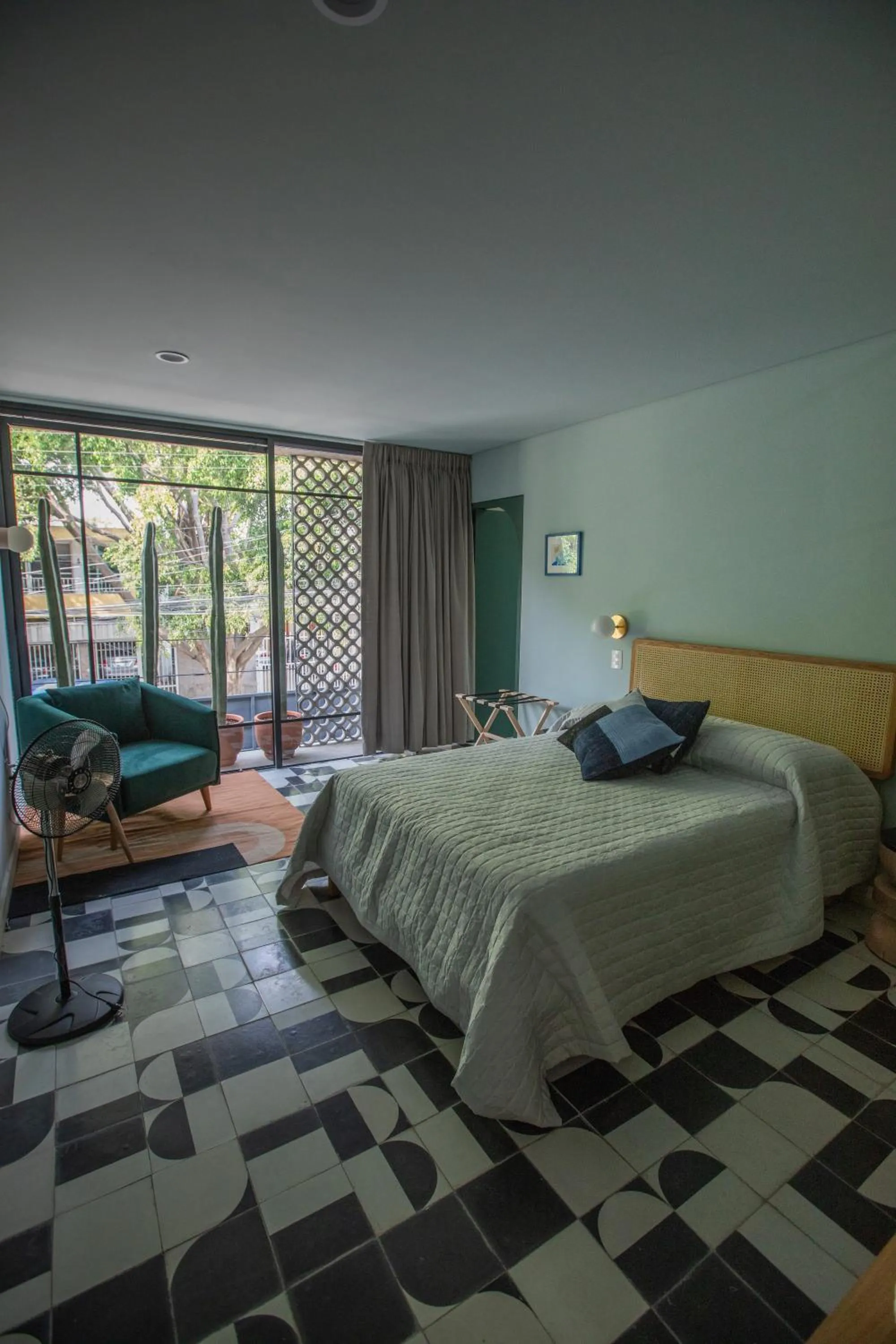 Bed in Casa Ixaya by Barrio México