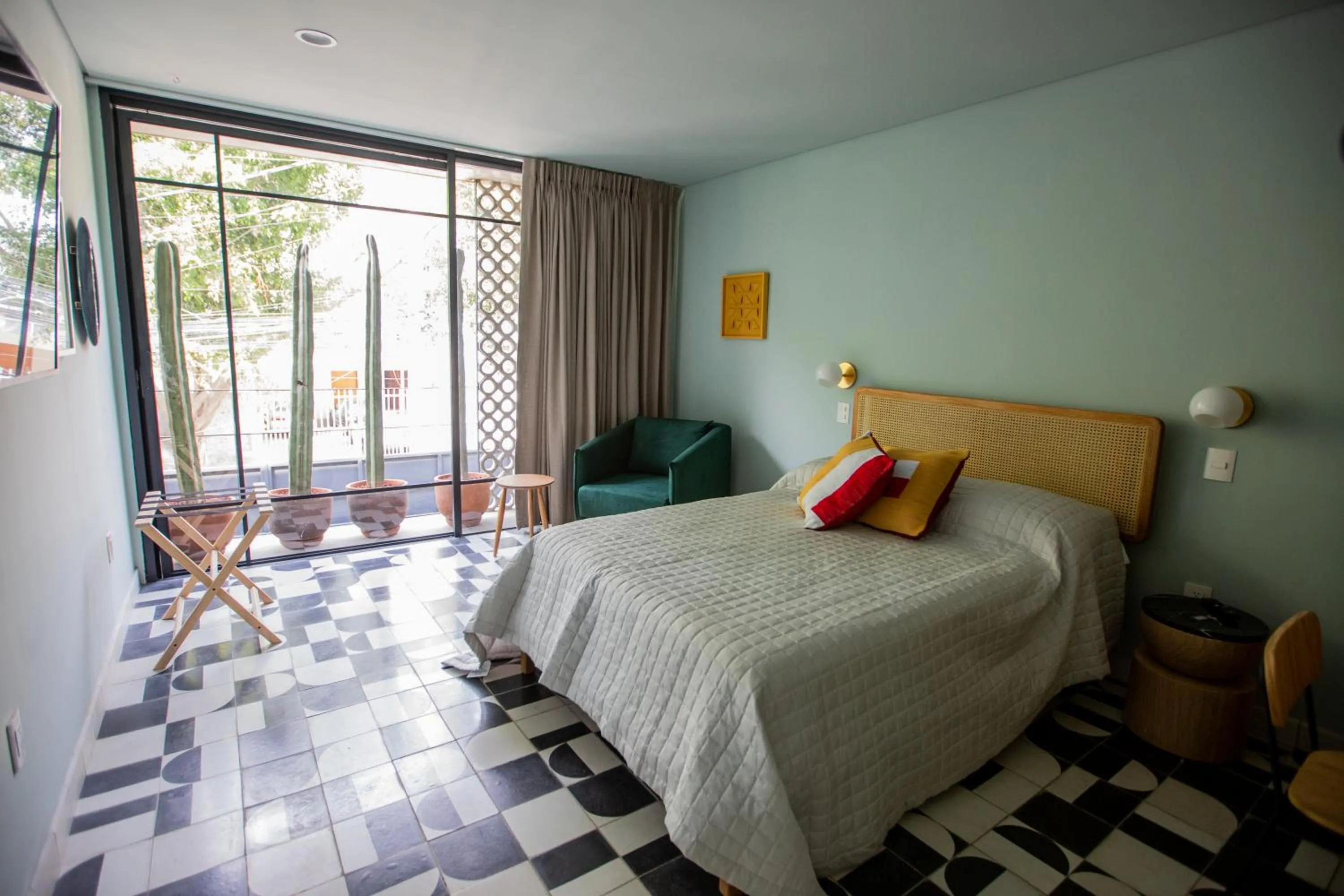 Bed in Casa Ixaya by Barrio México