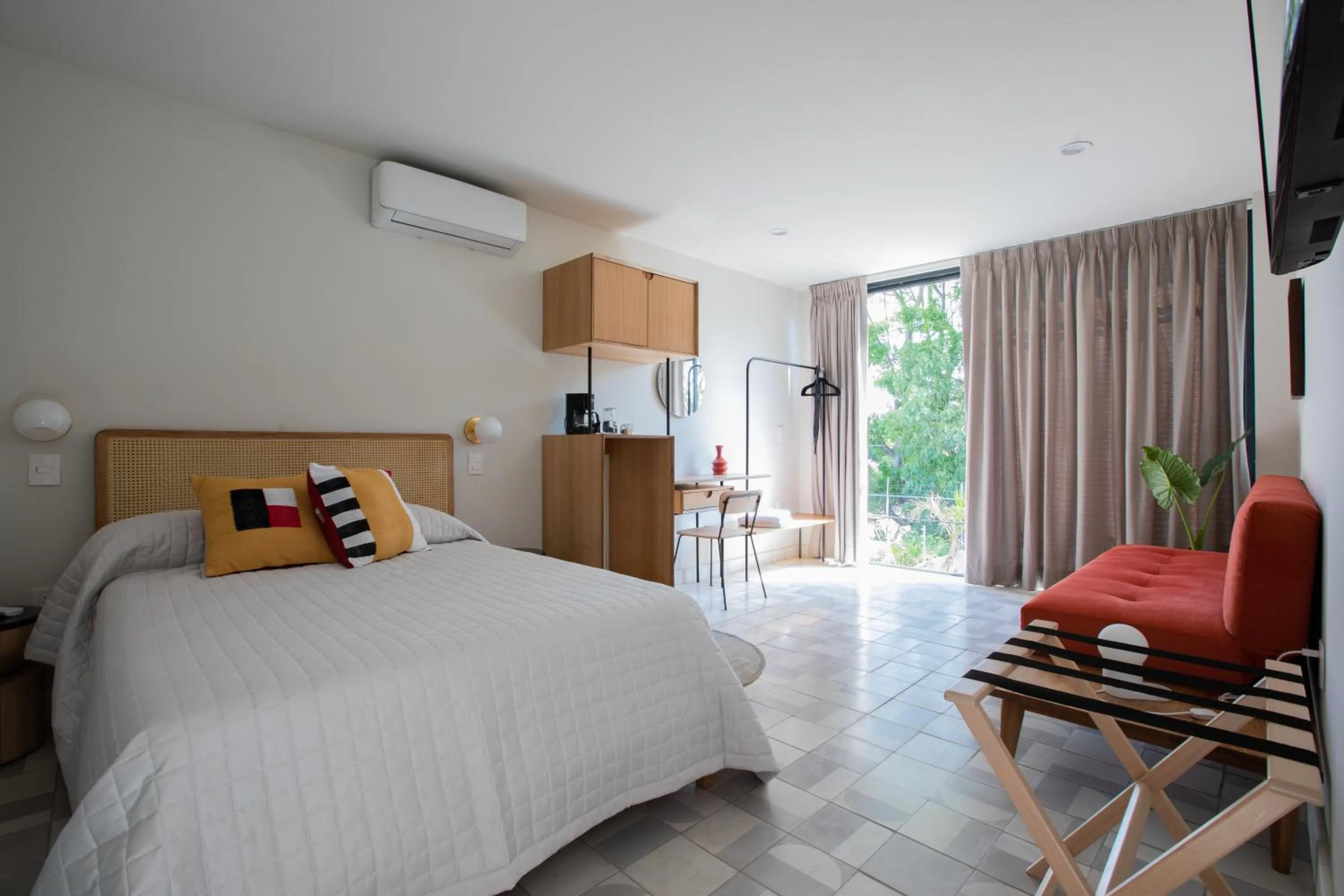 Bed in Casa Ixaya by Barrio México