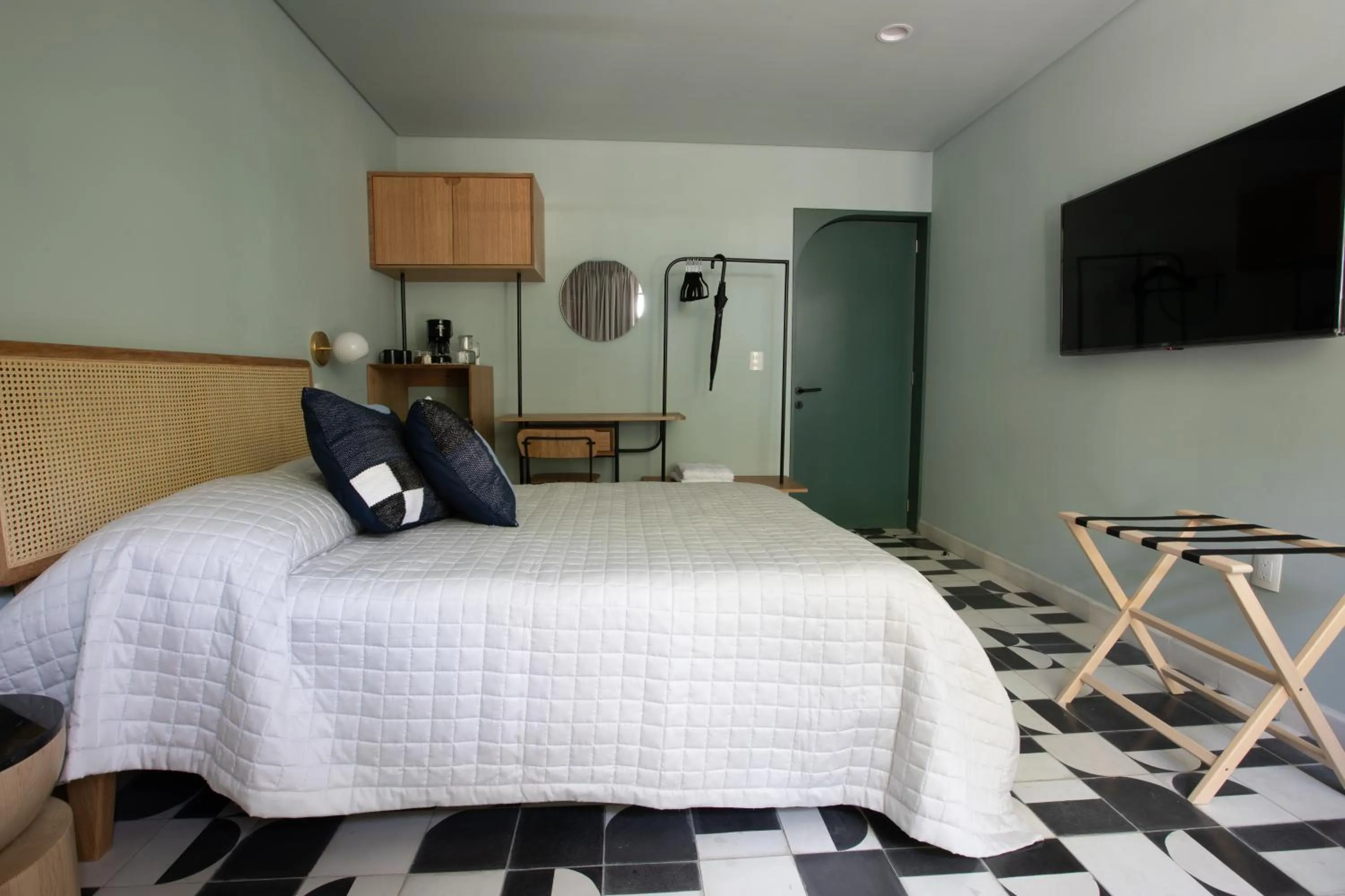 Bed in Casa Ixaya by Barrio México