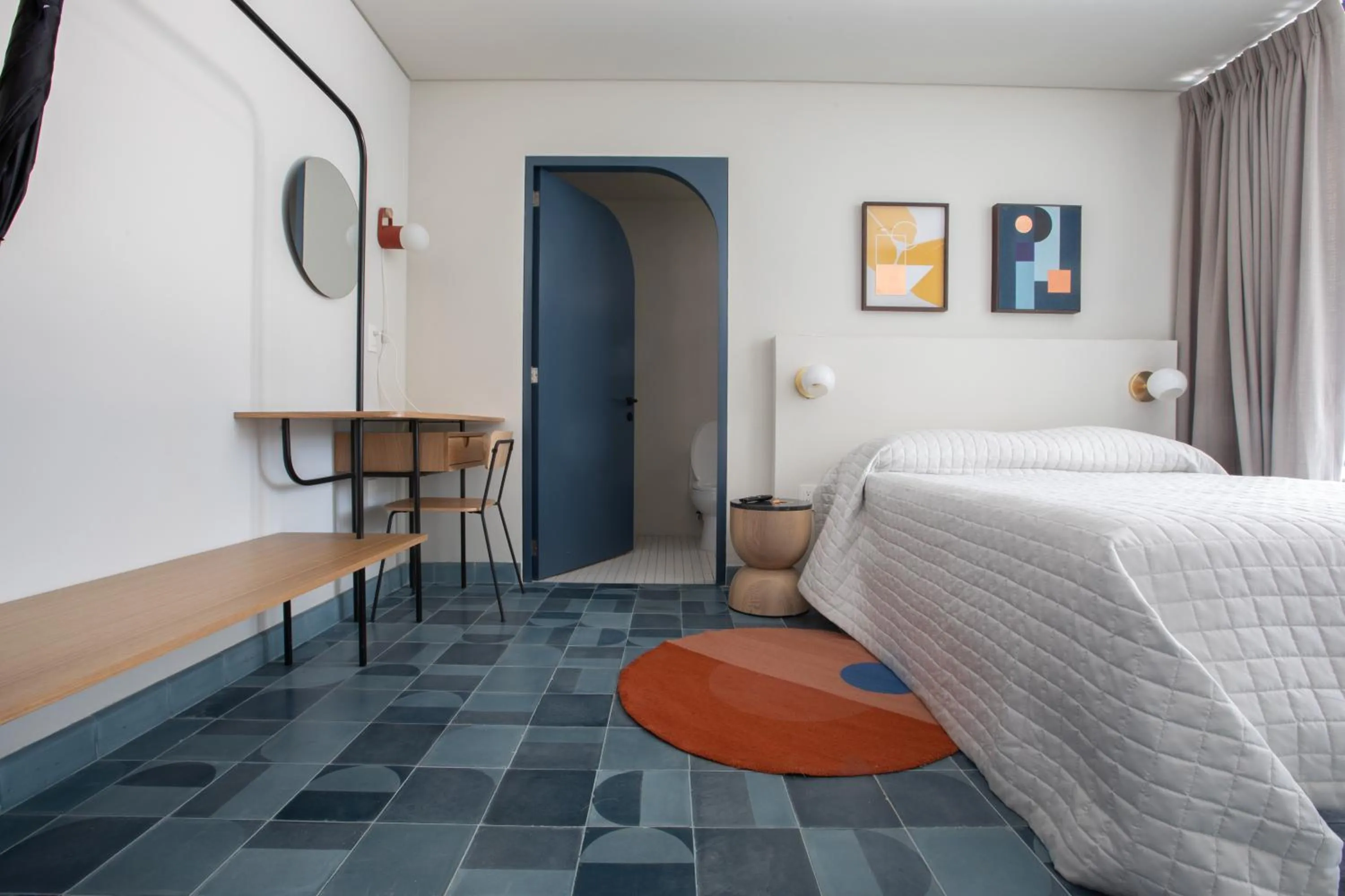 Bed in Casa Ixaya by Barrio México