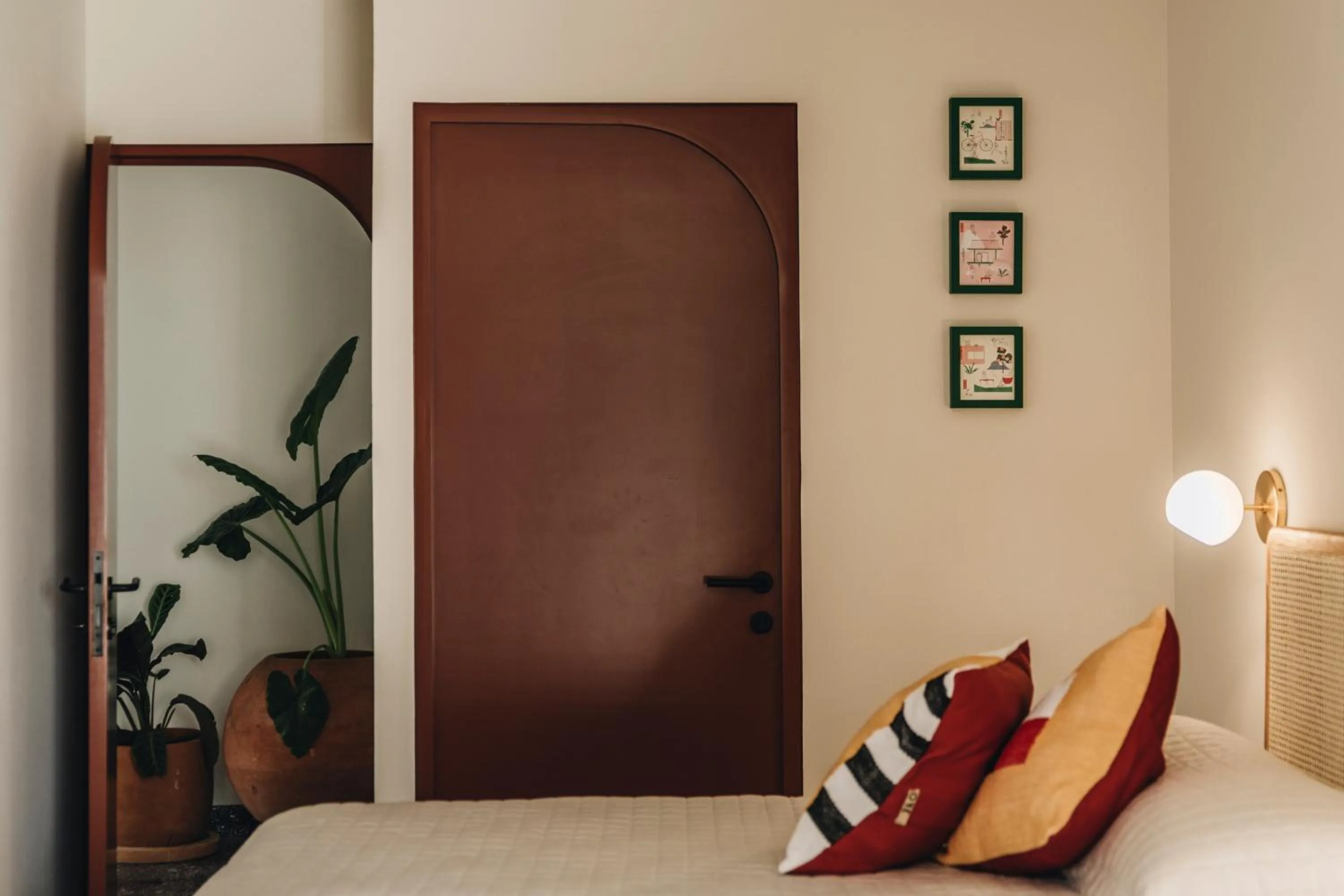 Bed in Casa Ixaya by Barrio México