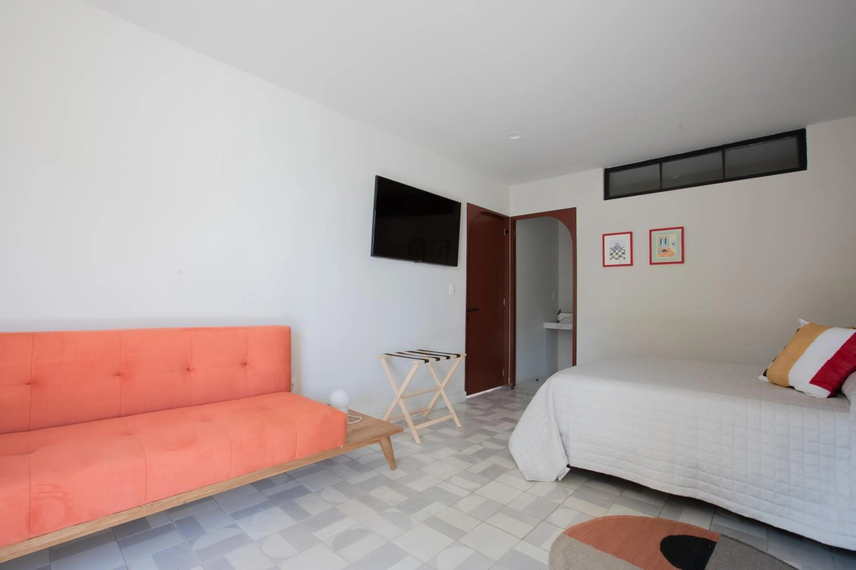 Bed in Casa Ixaya by Barrio México