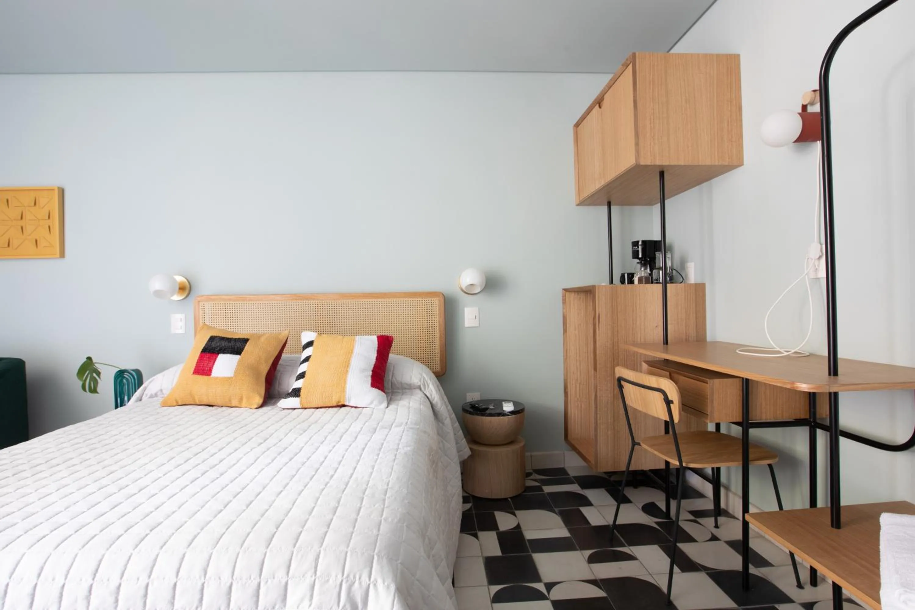 Bed in Casa Ixaya by Barrio México