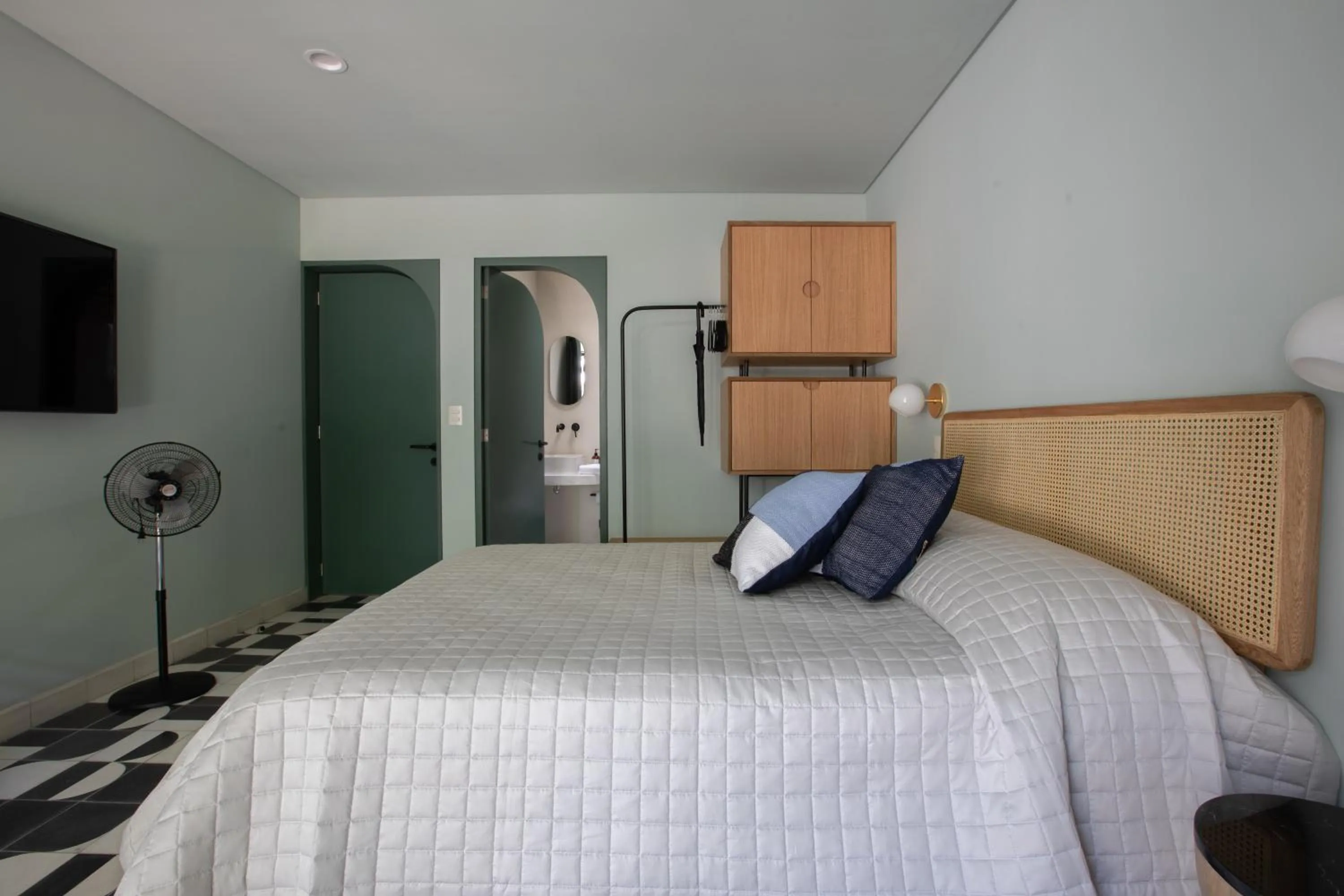 Bed in Casa Ixaya by Barrio México