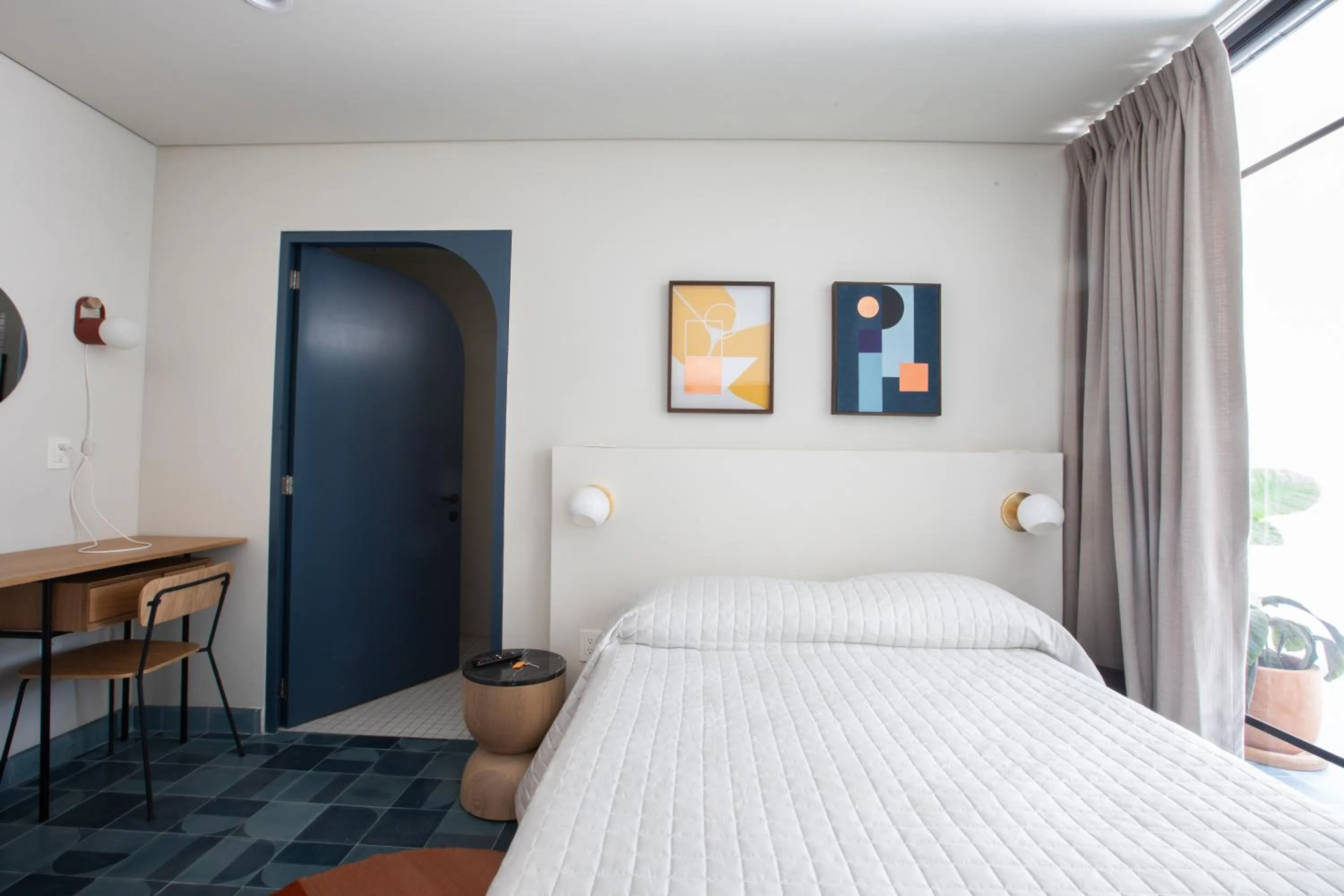 Bed in Casa Ixaya by Barrio México