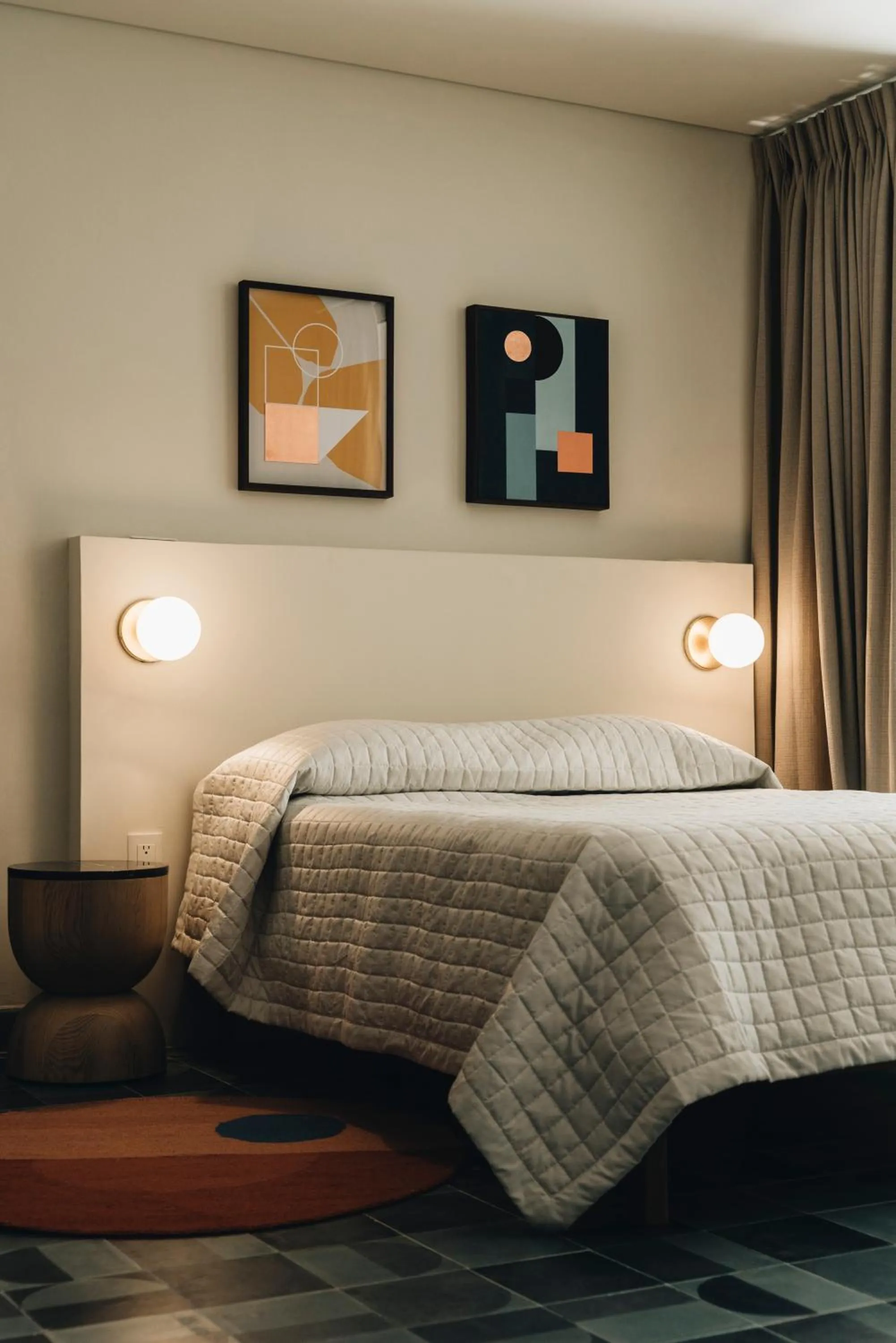 Bed in Casa Ixaya by Barrio México