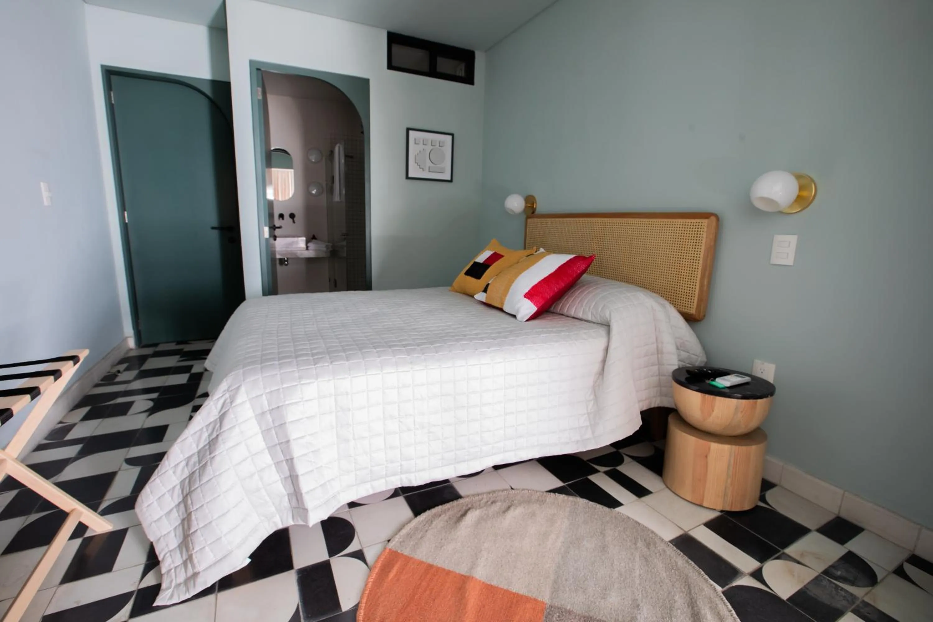 Bed in Casa Ixaya by Barrio México