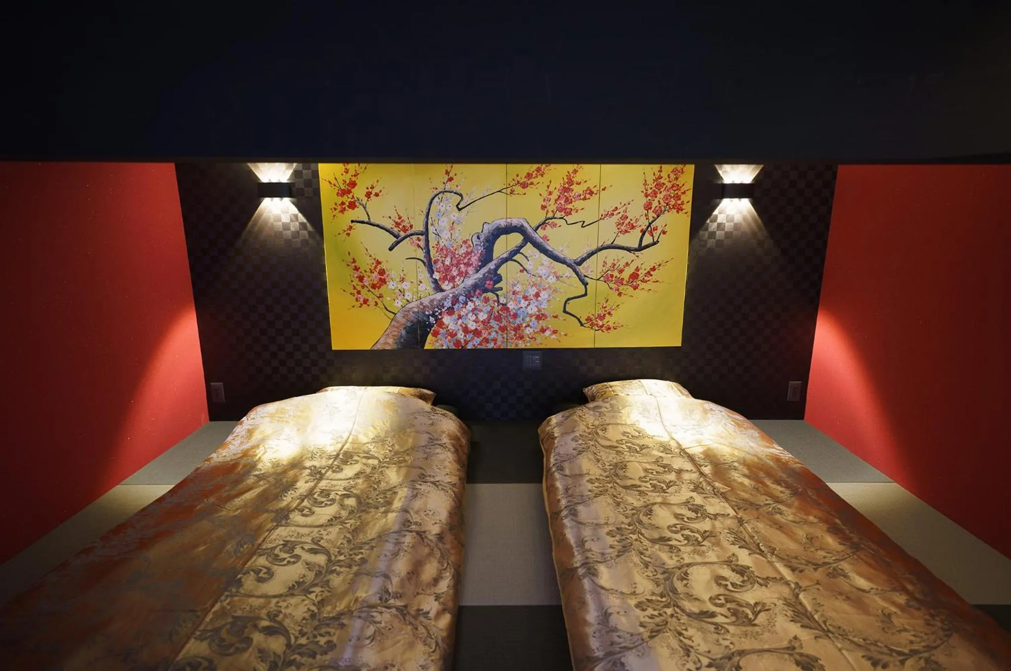 Bed in Kakureyado Fujikawaguchiko