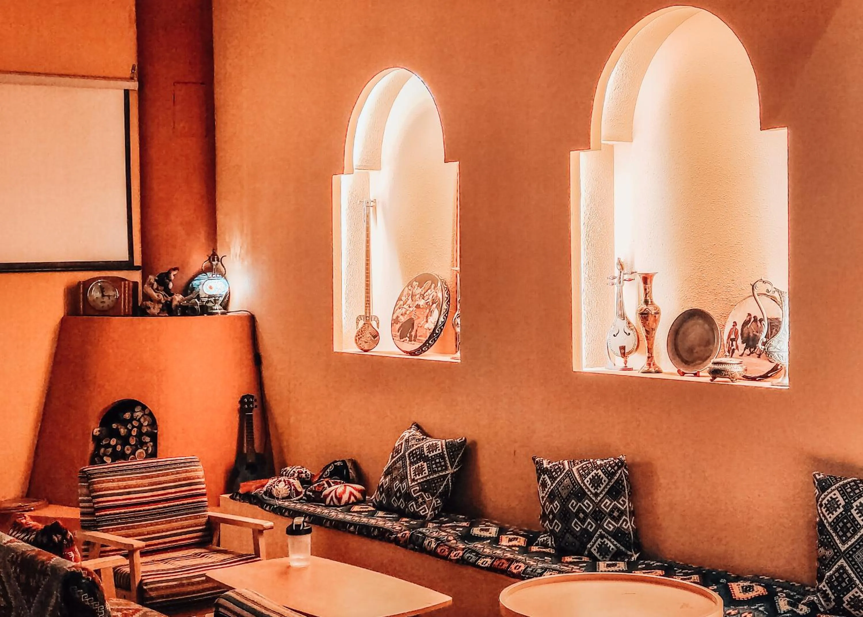 Living room in New Dap Hostel (in Grape Town)