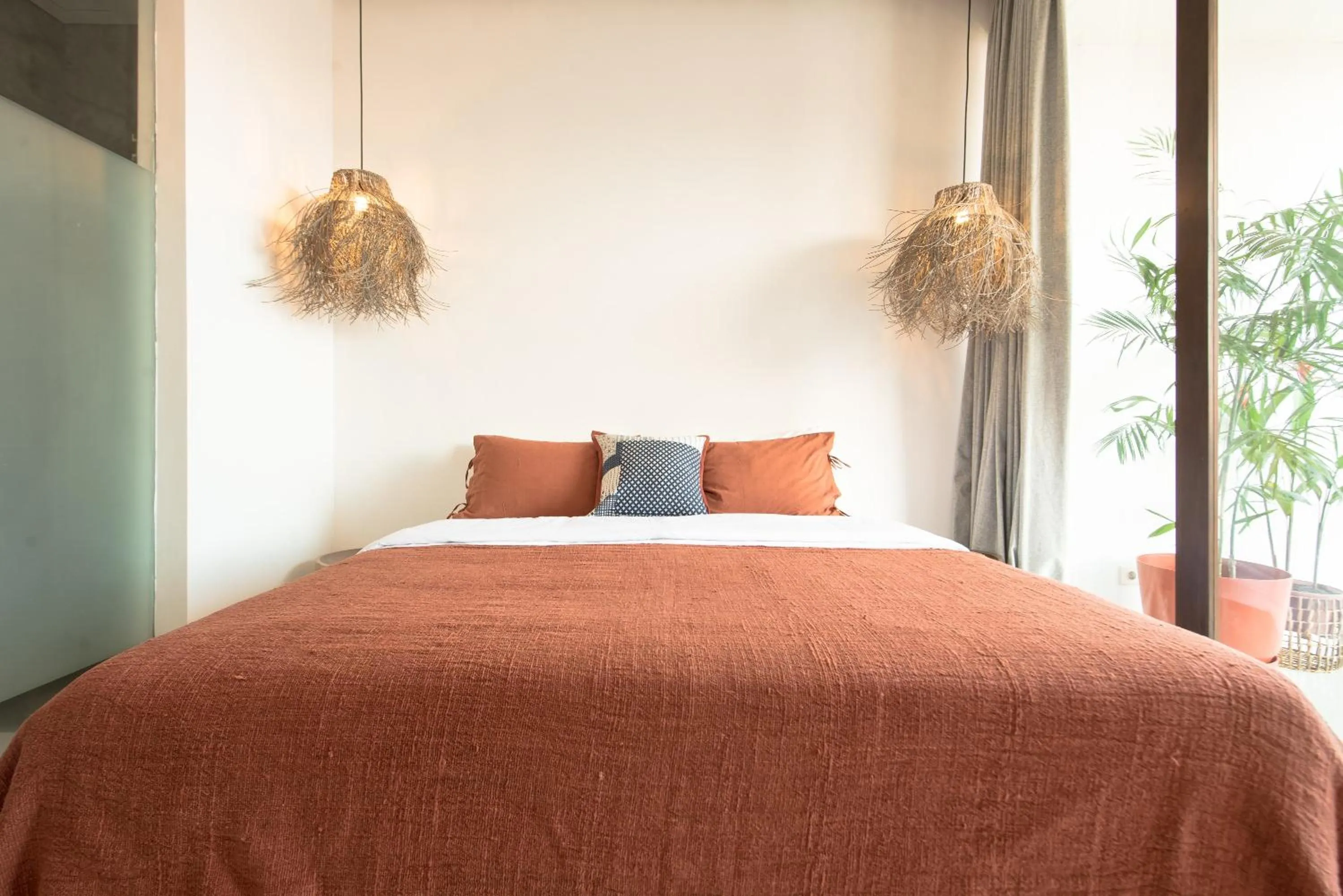 Bedroom, Bed in Pelangi 148 Beach Suites