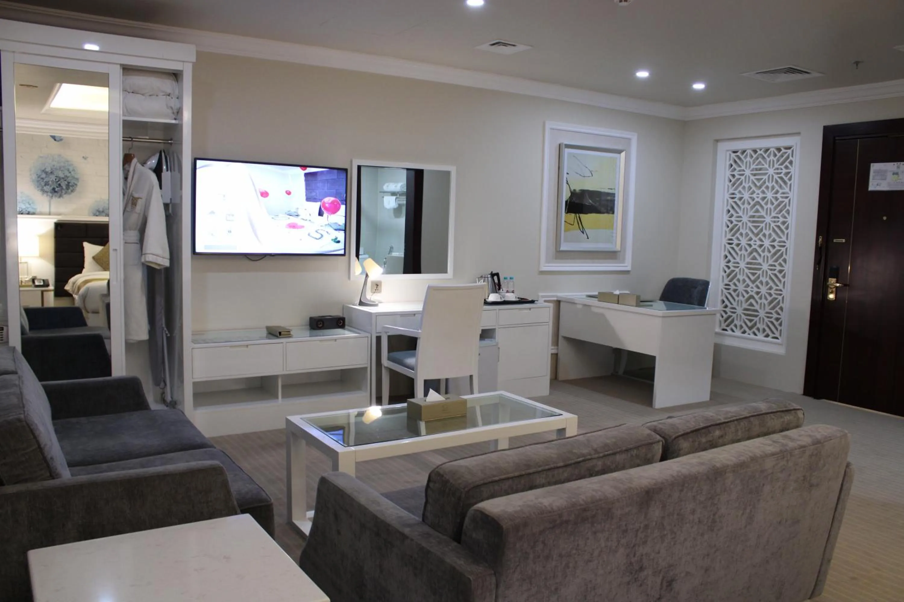 Seating area in Remaj Hotel