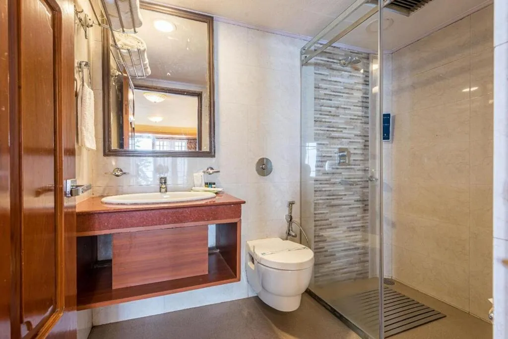 Shower in Udaan Dekeling Resort, Darjeeling