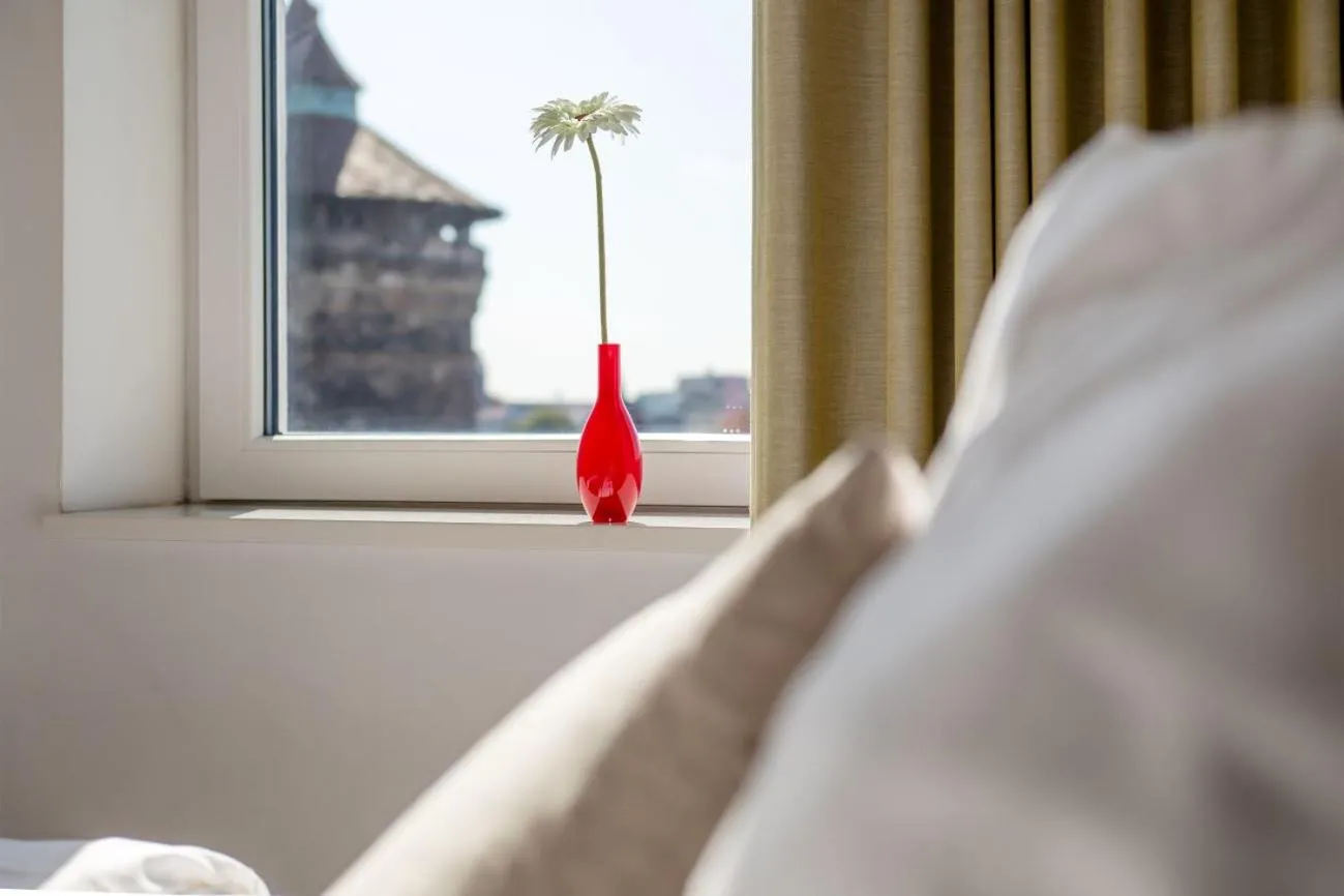 View (from property/room), Bed in Brera Nürnberg