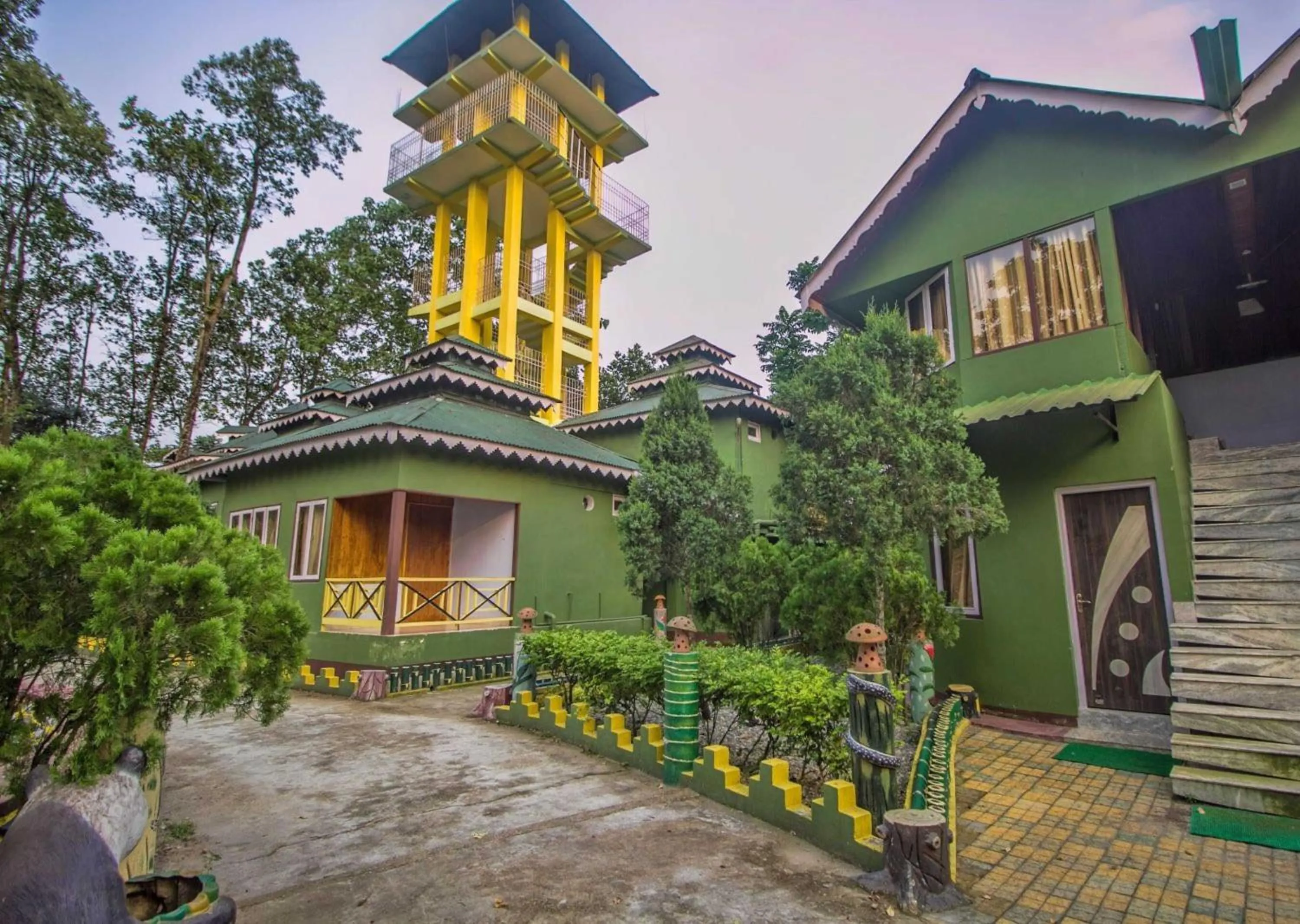 Facade/entrance in Hotel O 46691 Jaldapara Rhino Resort