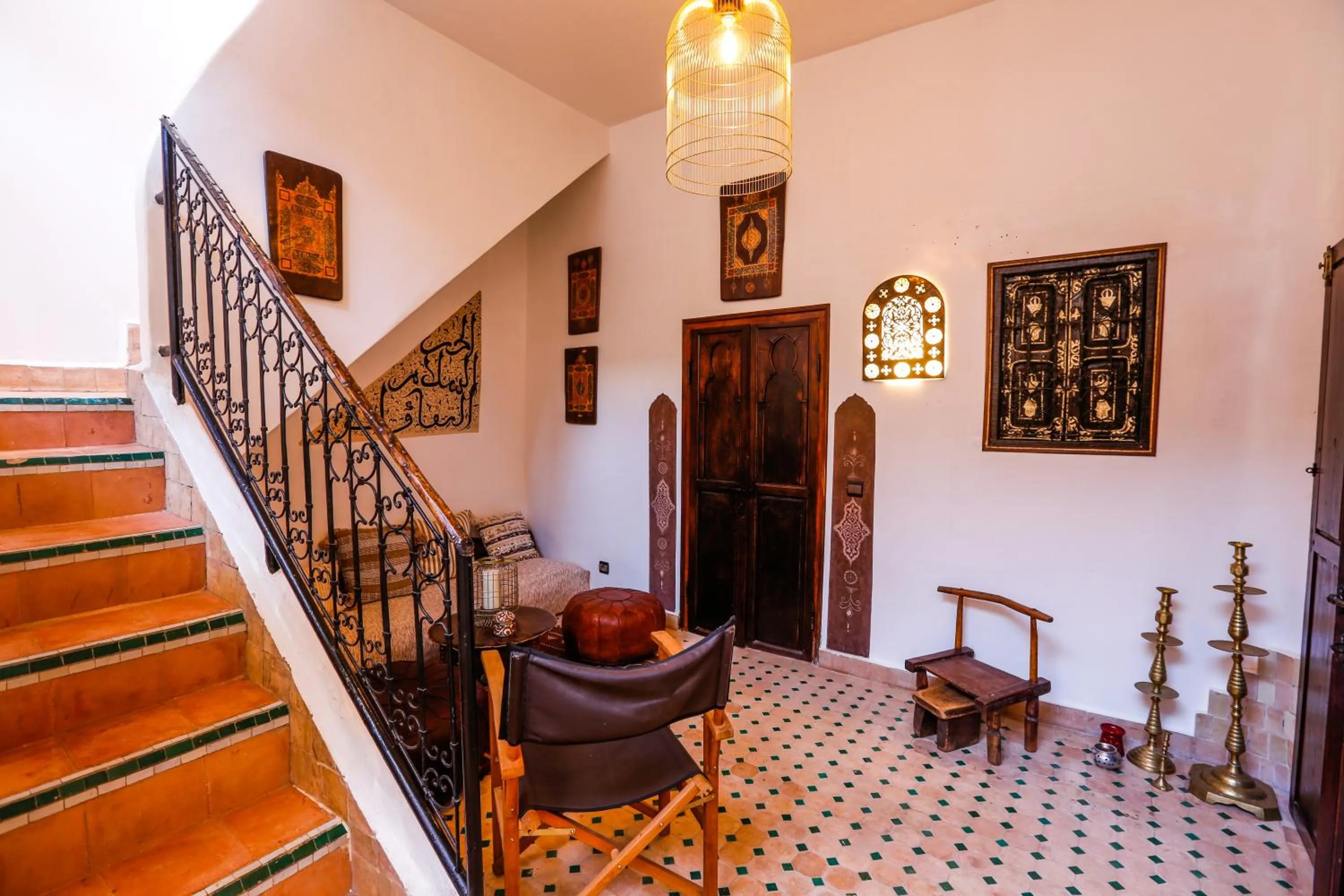 Seating area in Riad Dada Mouss & Suites