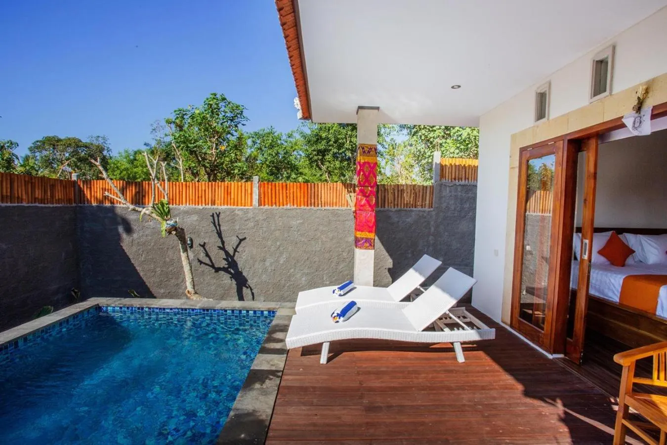 Pool view in Ambengan Private Villas