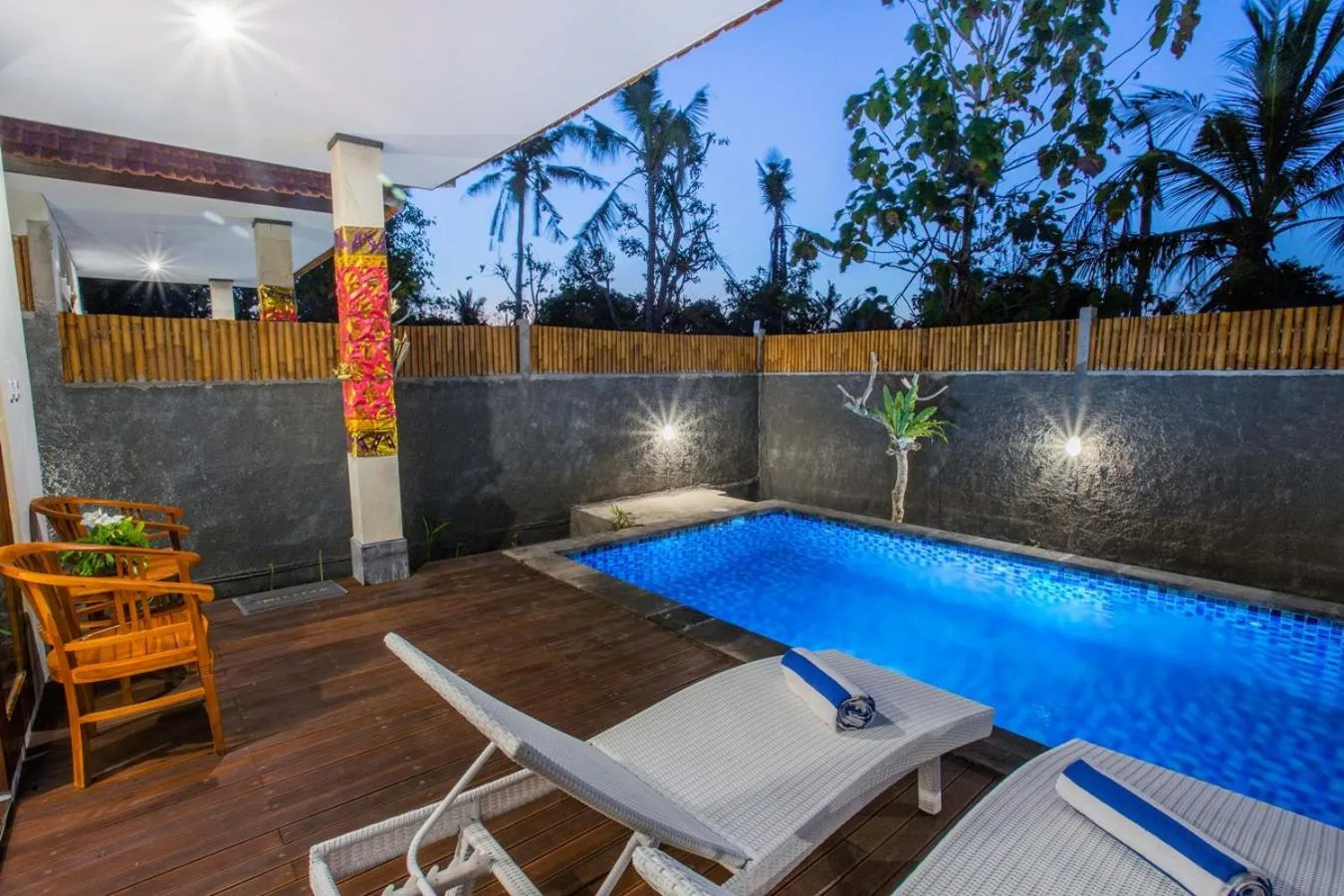 Pool view in Ambengan Private Villas