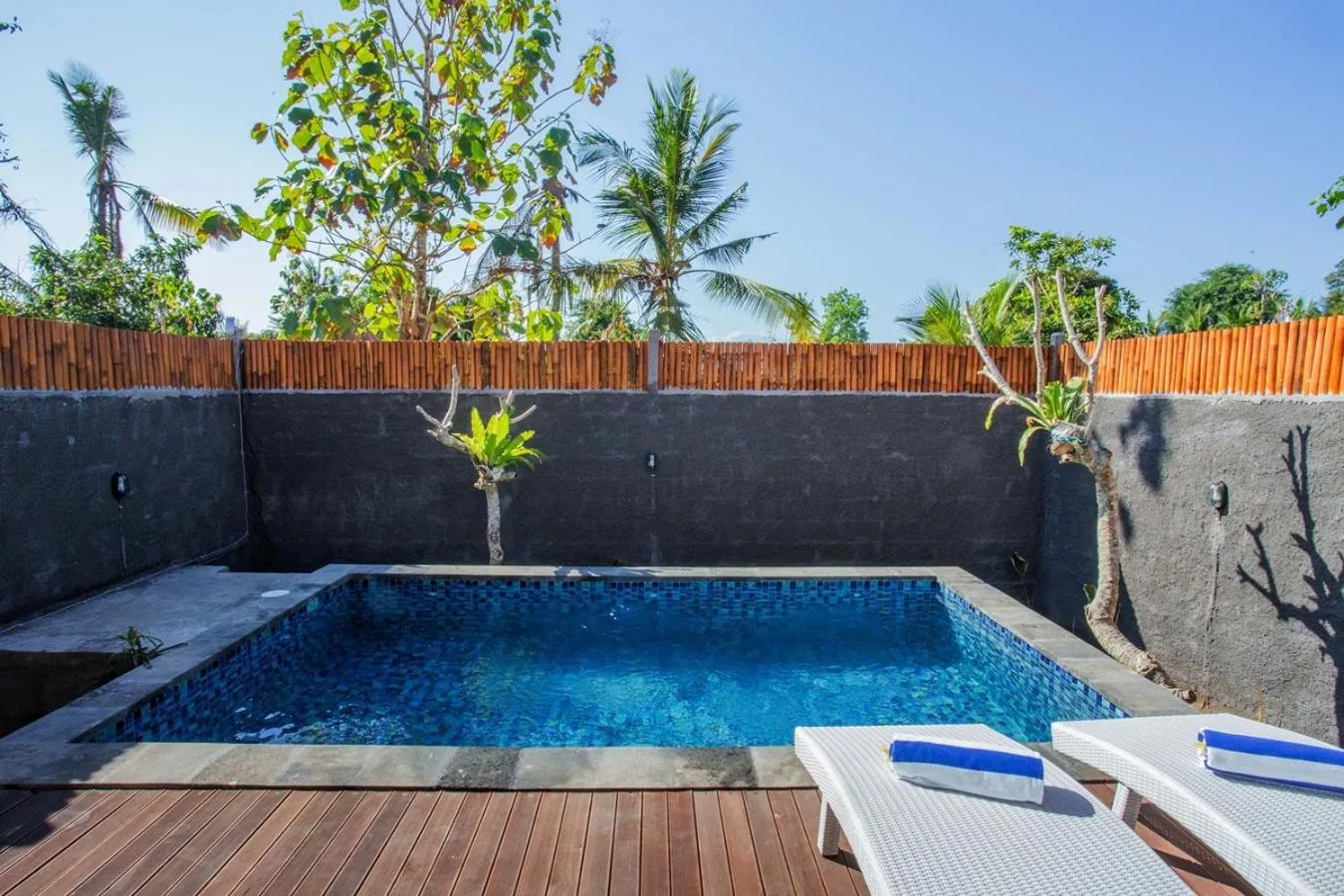Pool view in Ambengan Private Villas