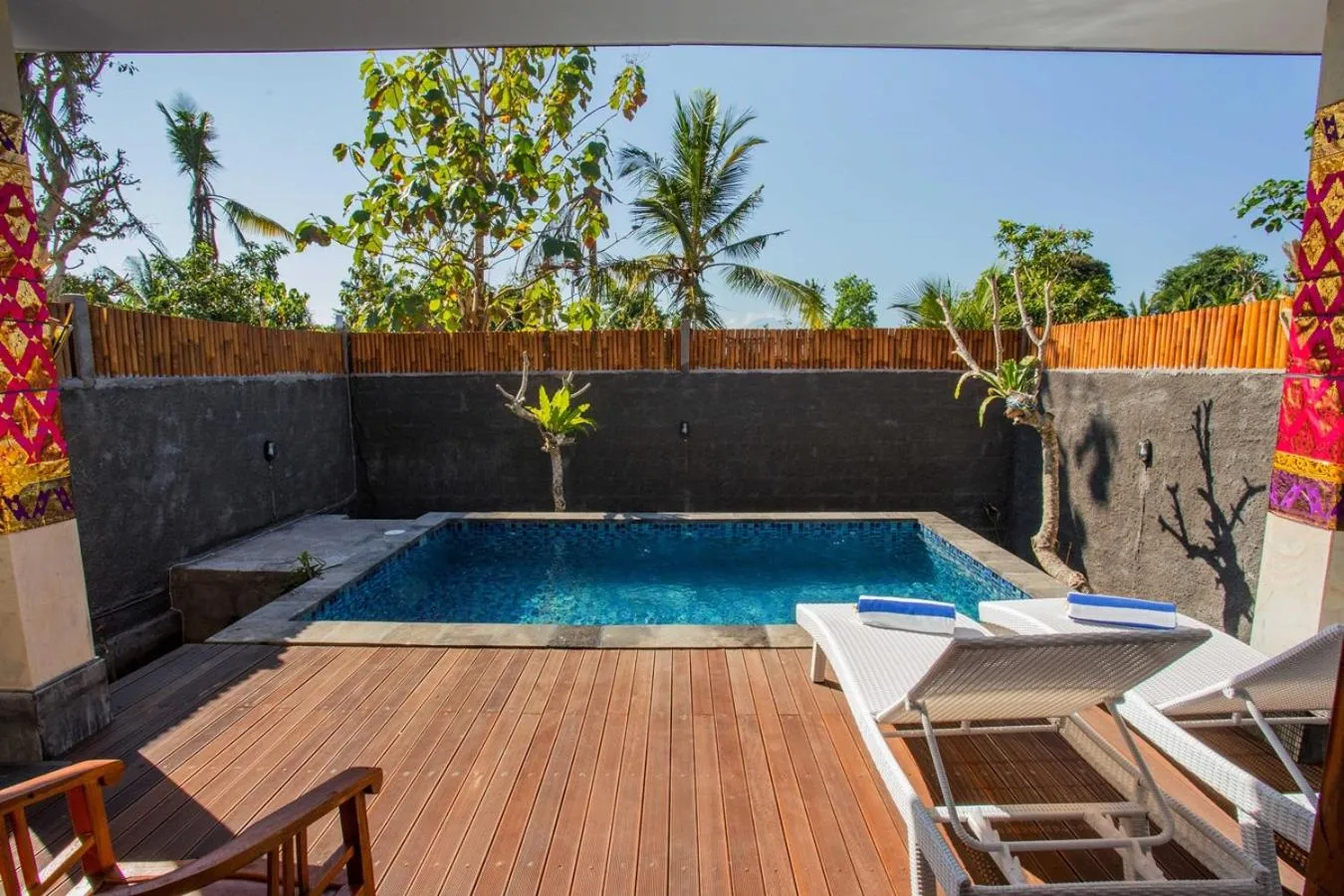 Pool view in Ambengan Private Villas
