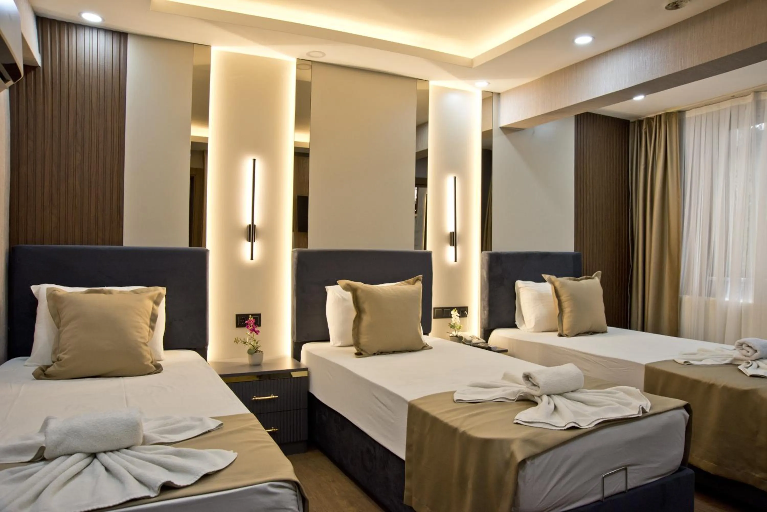 Photo of the whole room, Bed in Grand Bagoz Hotel