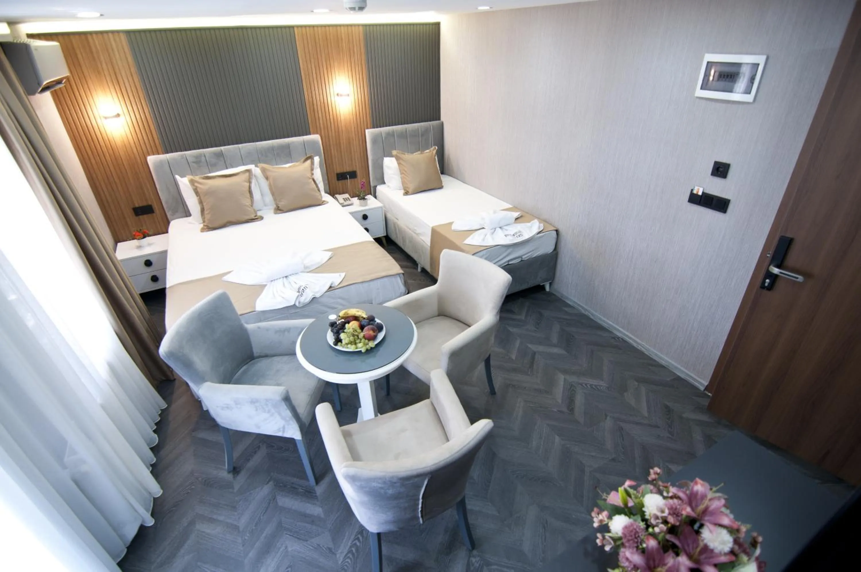 Photo of the whole room, Bed in Grand Bagoz Hotel