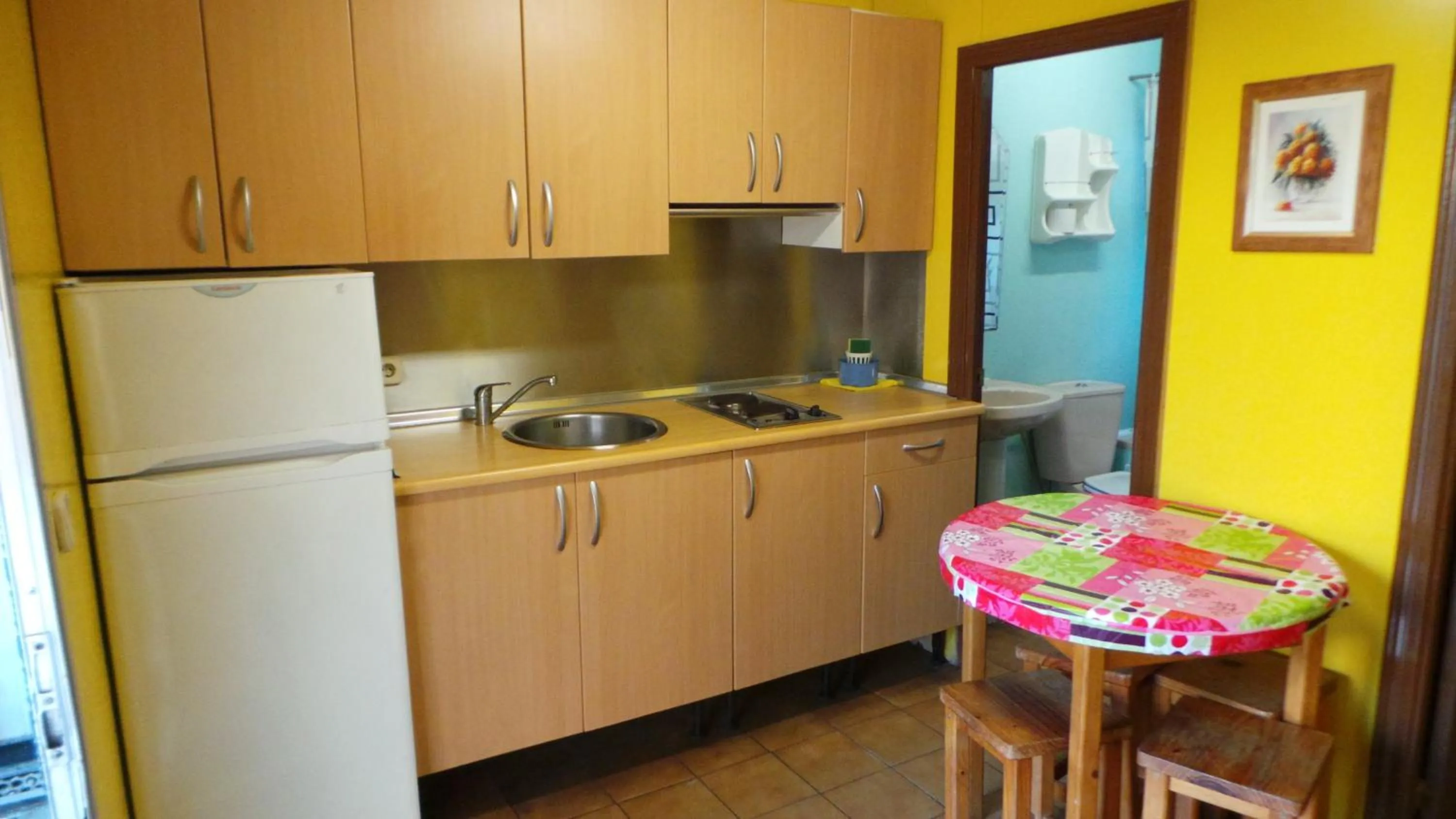 Kitchen or kitchenette in Bungalows Alpha