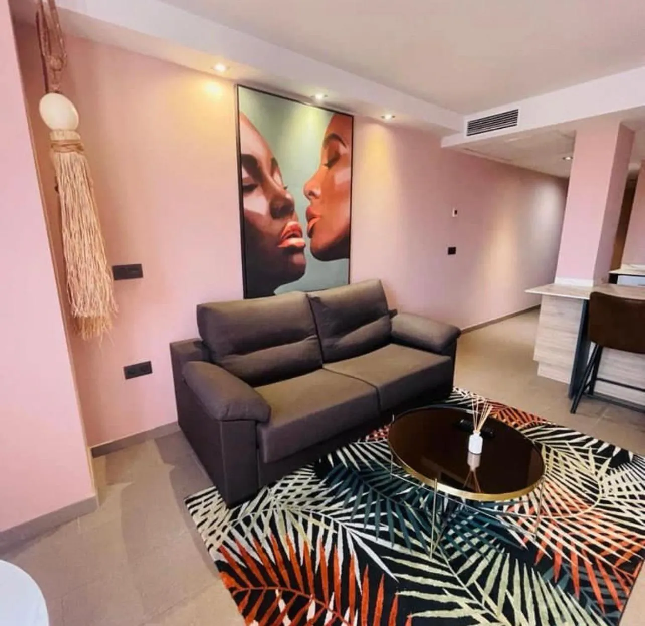 Living room in Poem Suites, Las Canteras