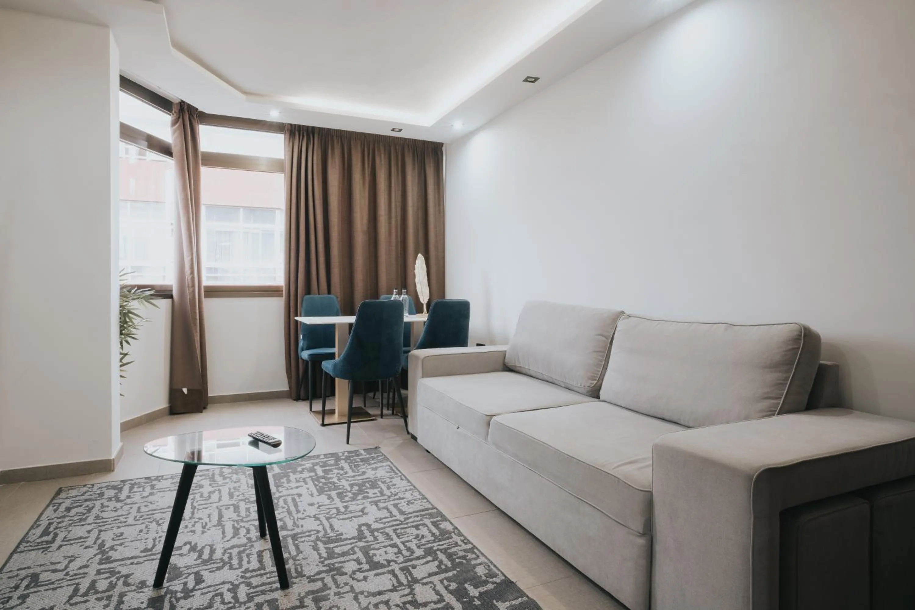 Living room in Poem Suites, Las Canteras