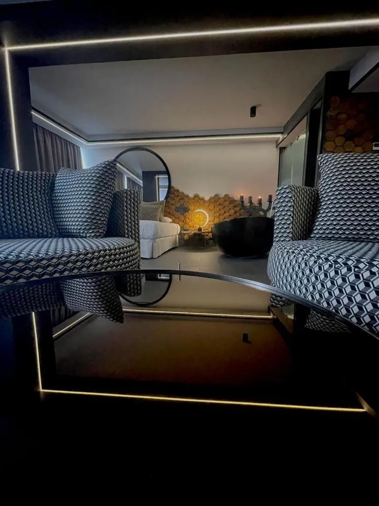 Living room in Poem Suites, Las Canteras