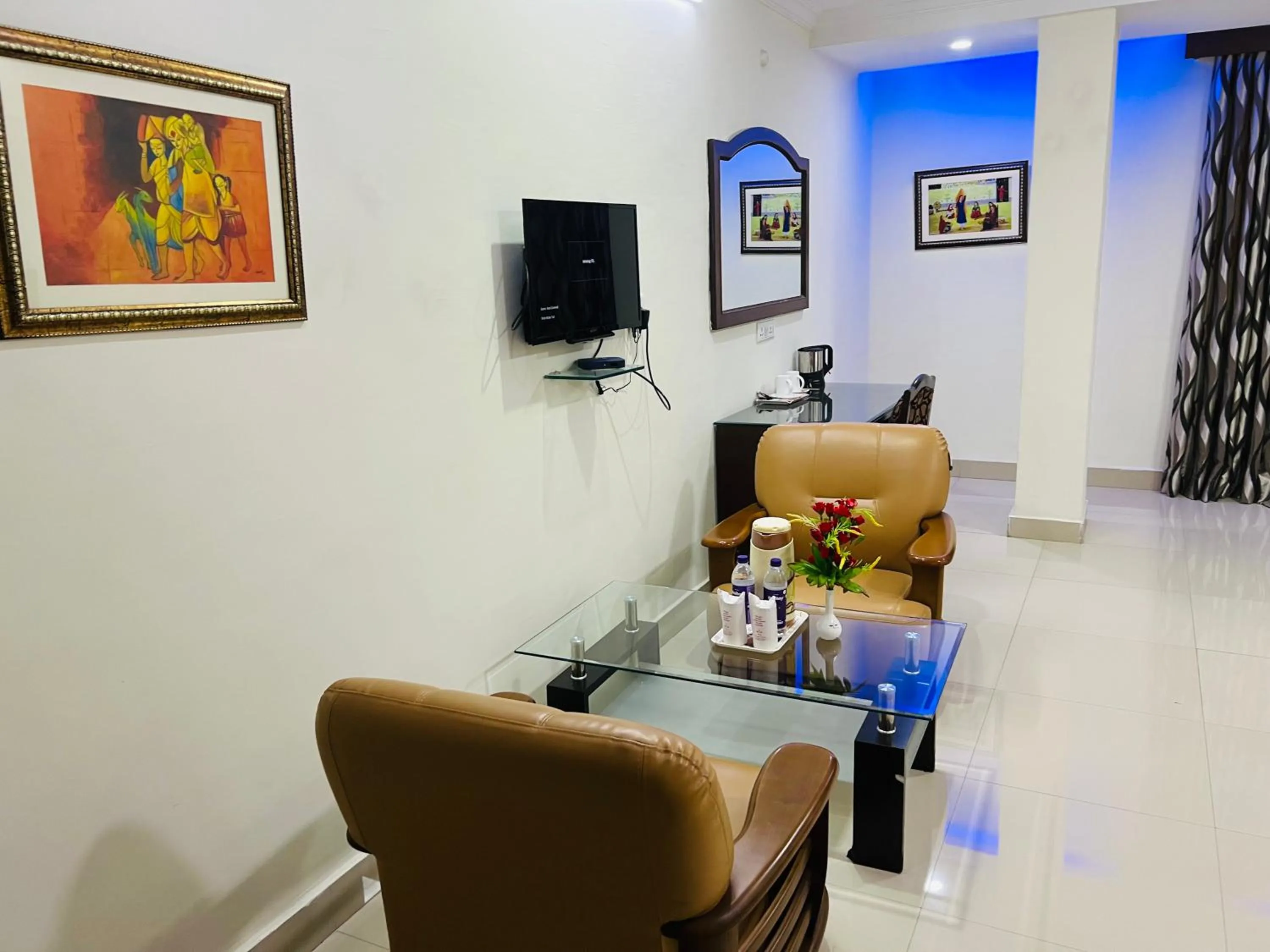 Seating area in Bodhgaya Regency Hotel