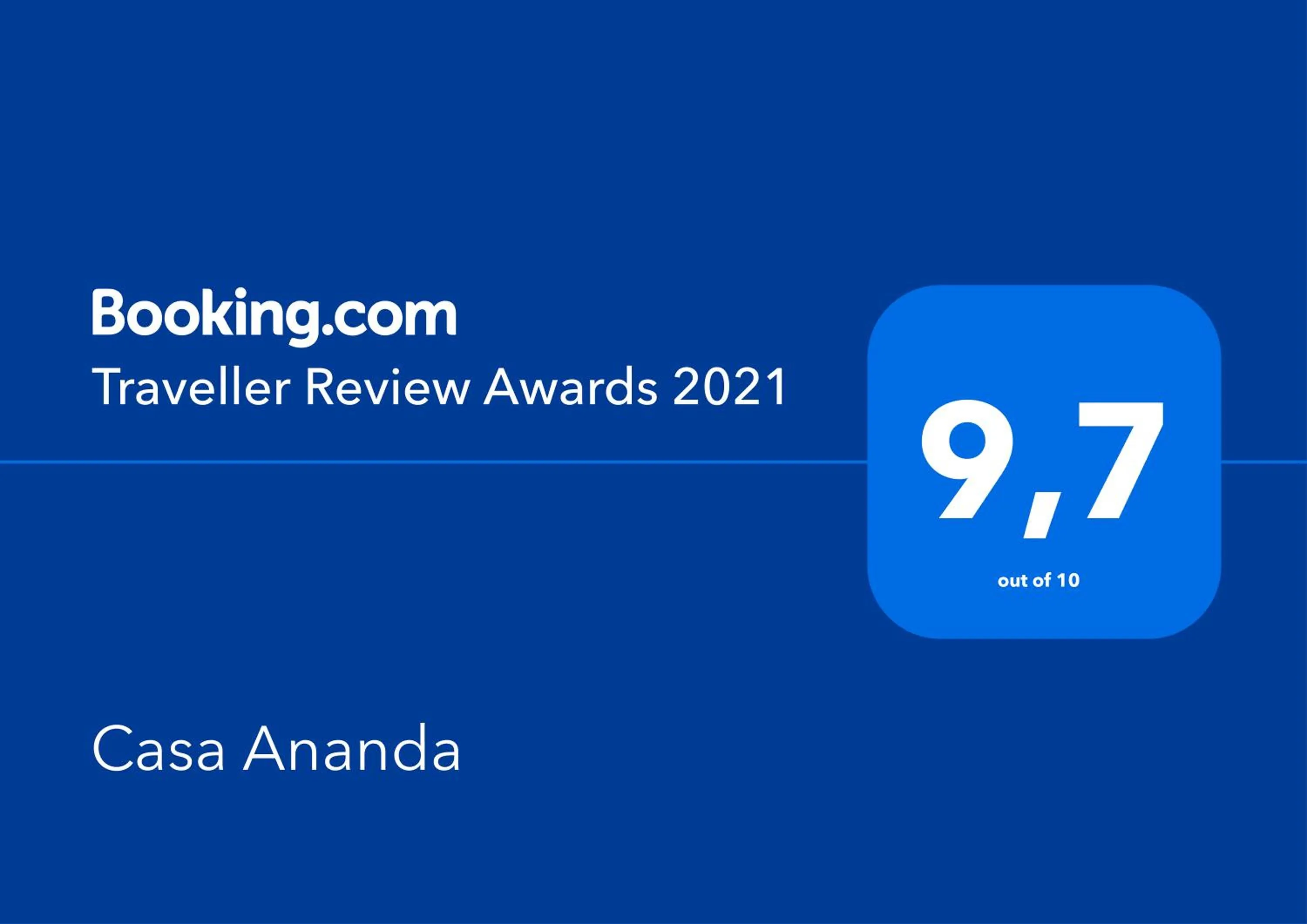 Certificate/Award in Casa Ananda