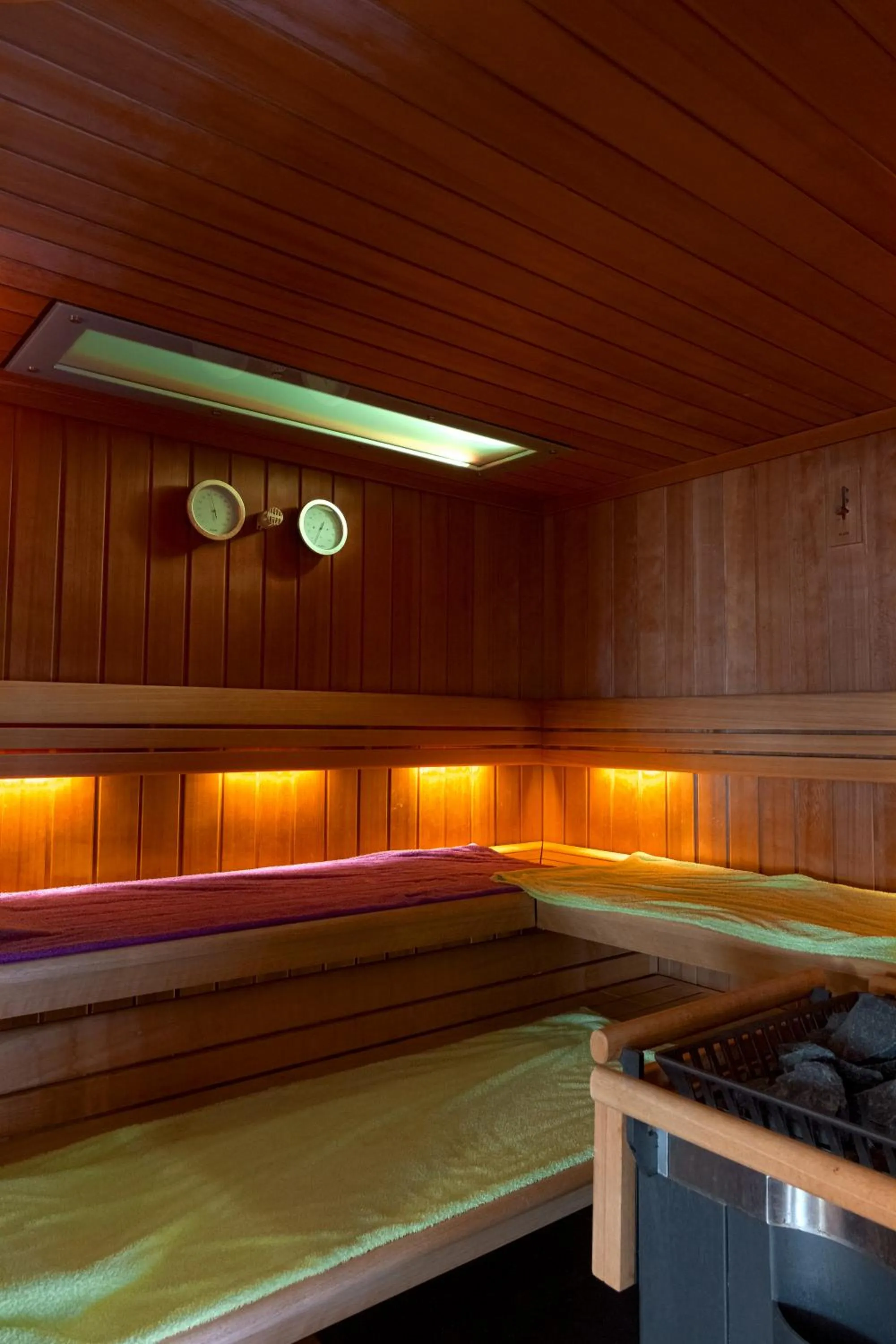 Sauna in Hôtel Restaurant et Spa Au Tilleul