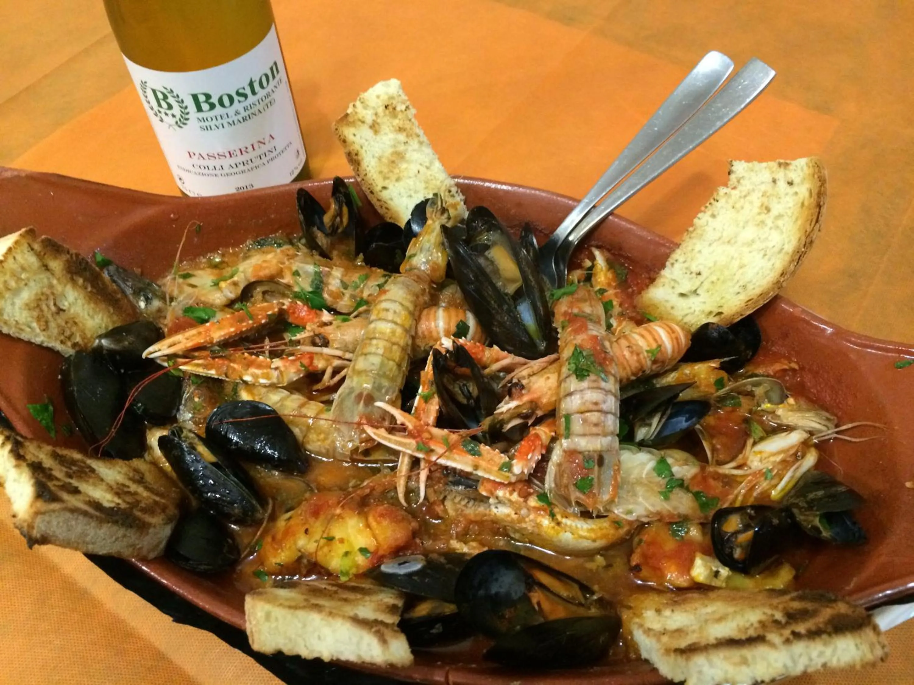 Food close-up in Motel Boston