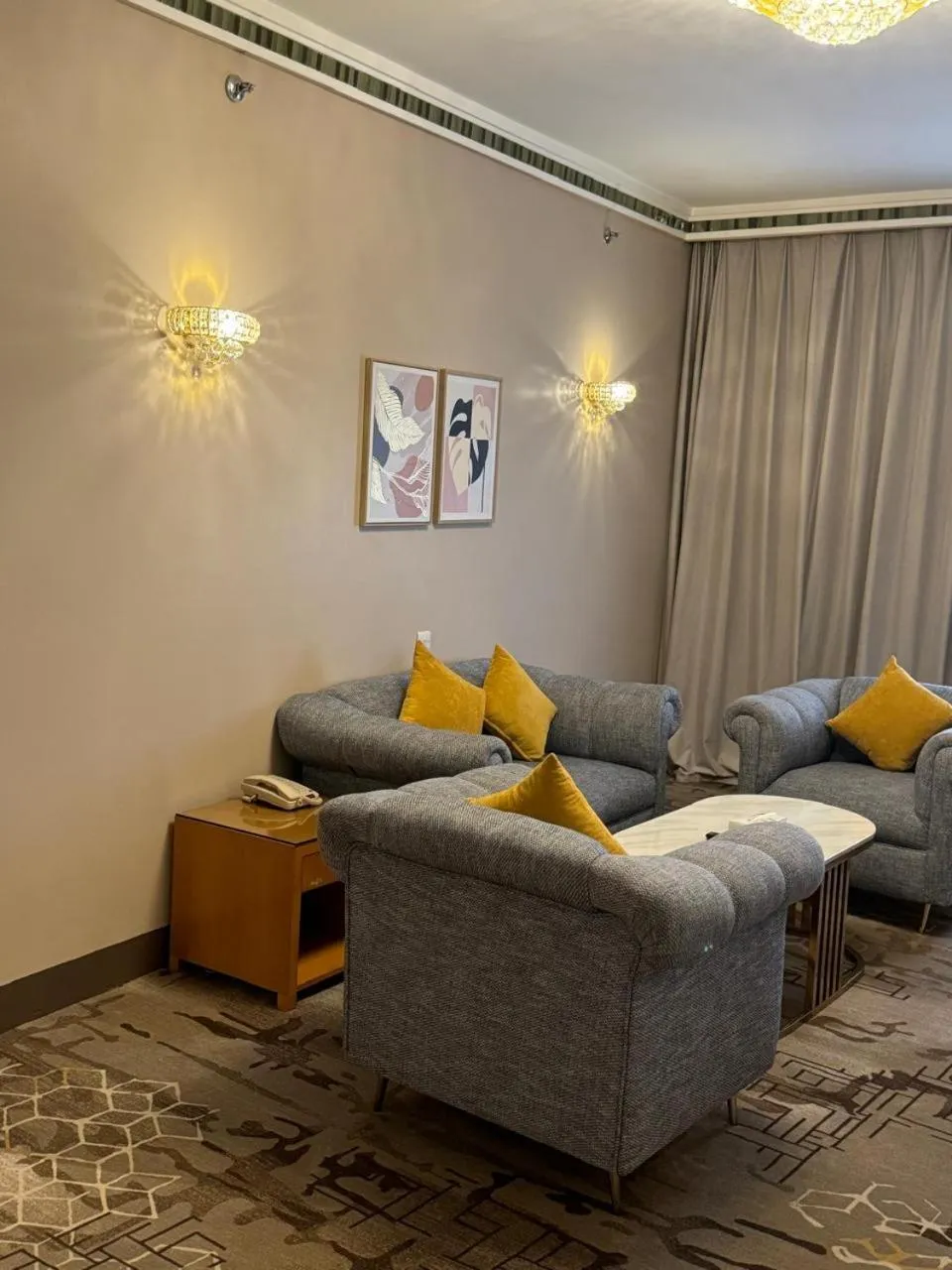 Living room in Emaar Grand Hotel